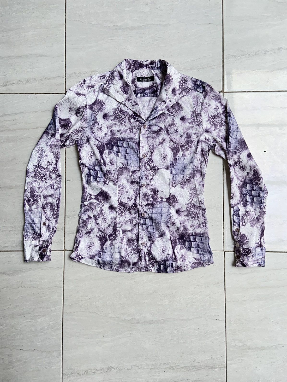 Tornado mart flower pattern sheer shirt Women's Tornado Mart Tops