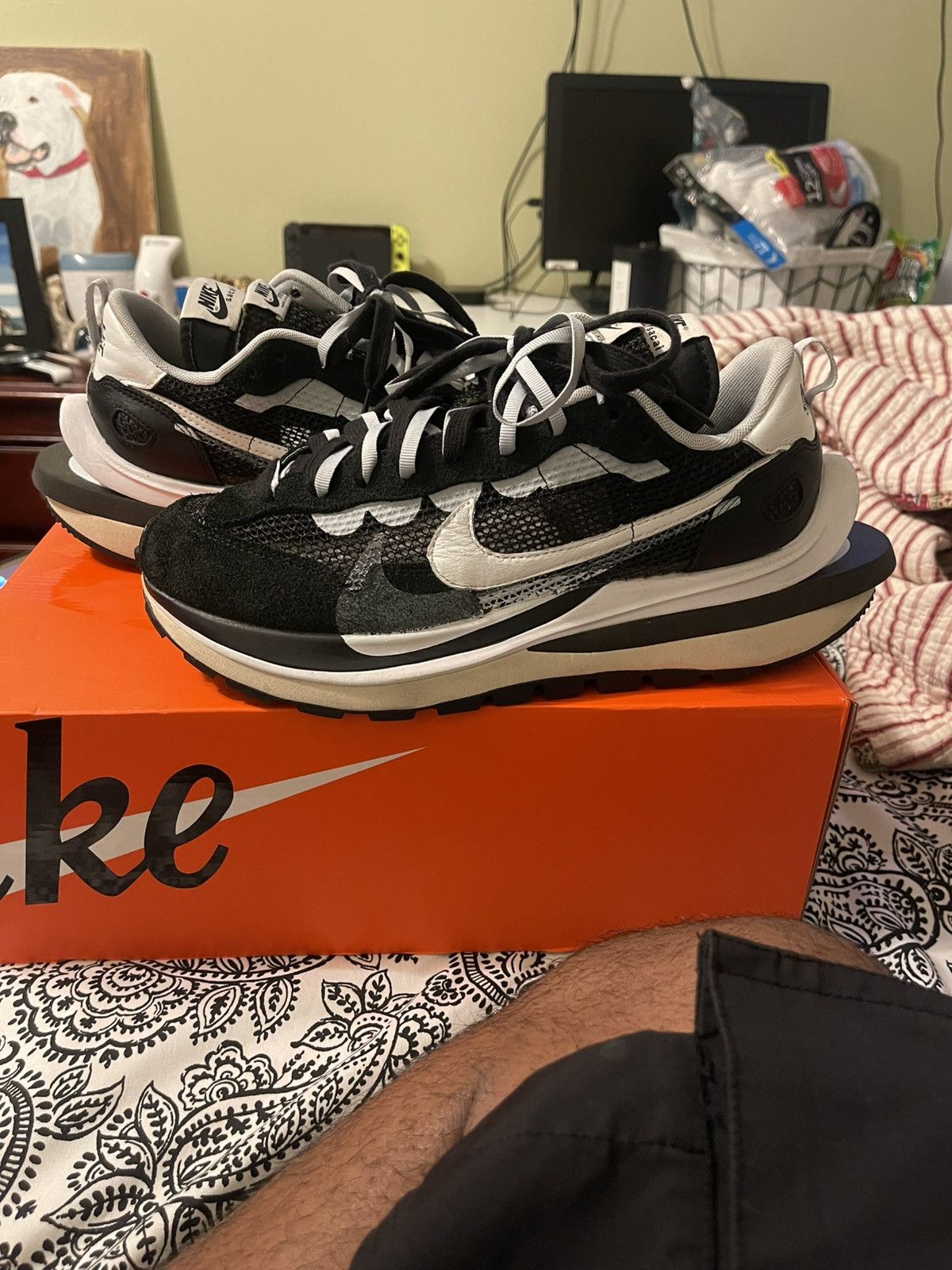 Nike Sacai Vaporwaffle Black/White