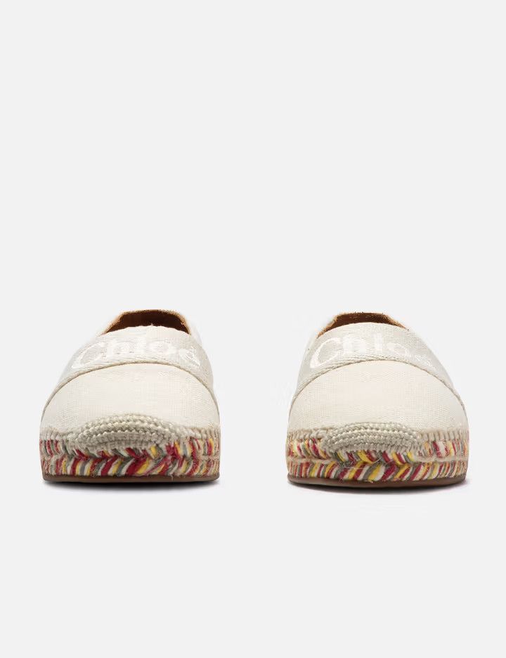 Chloe o1loc1c11125 Piia Flat Espadrillas in Perly Grey Size US 9 / IT 39 - 2 Thumbnail