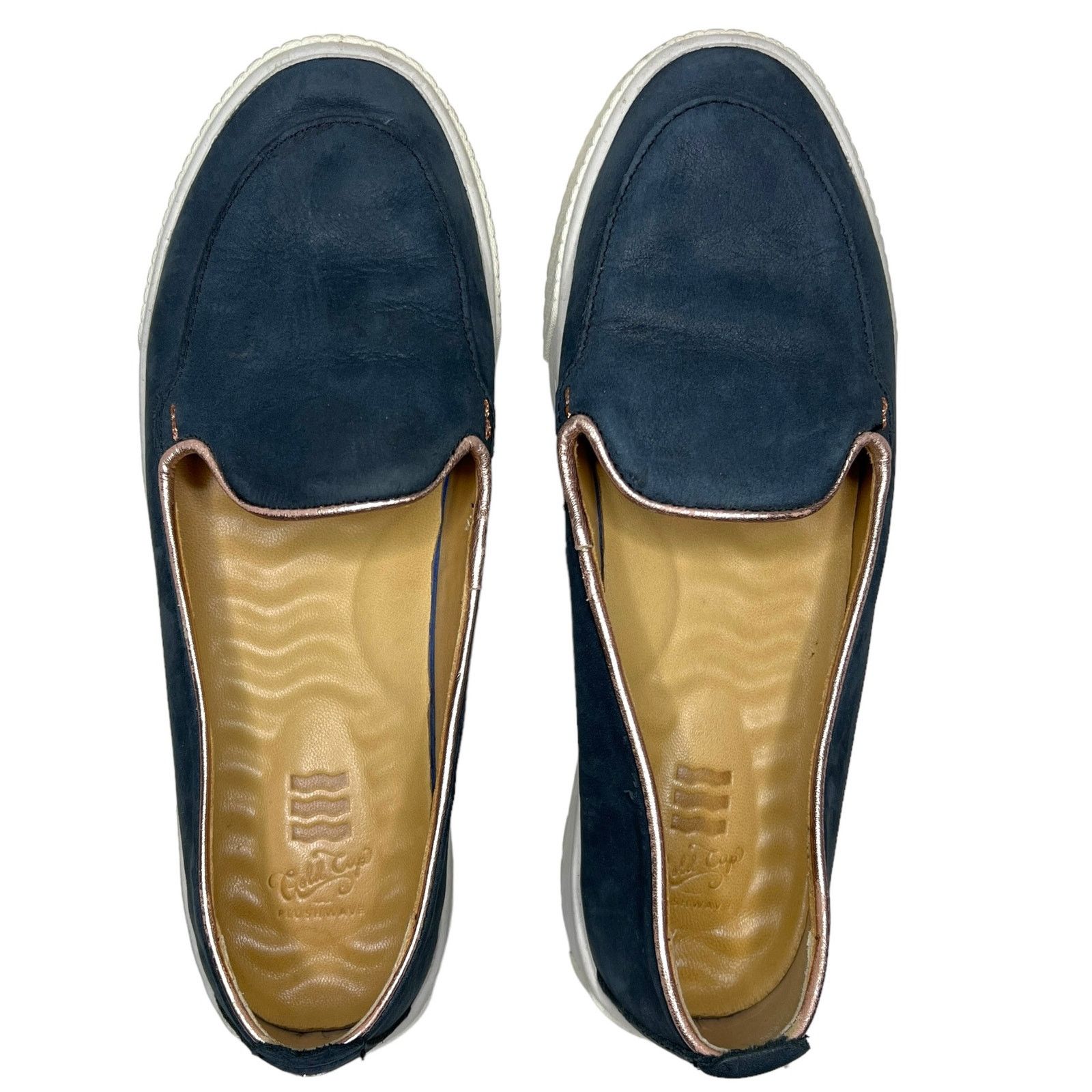 Sperry Black Leather Anchor Plushwave Gold Cup Slip-On Casual Shoes Size US 8 / IT 38 - 1 Thumbnail