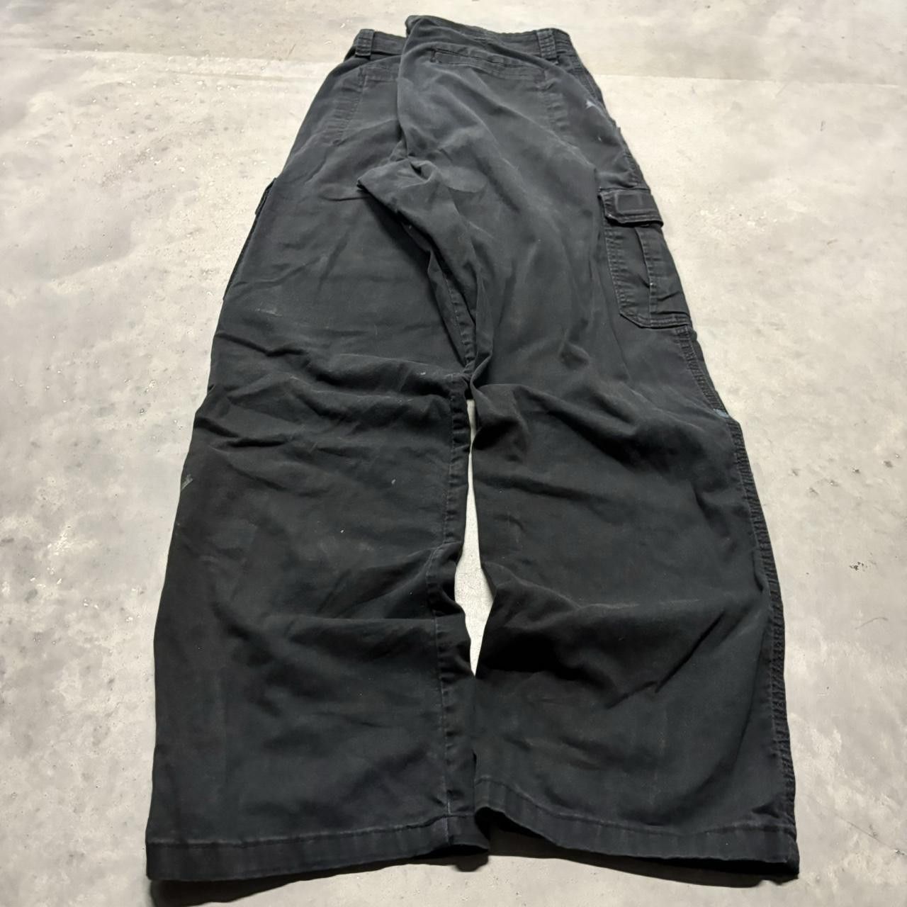 Japanese Brand × Vintage Crazy Vintage Y2K/2000s Grunge Black Skater Cargo Pants! Size US 30 / EU 46 - 4 Thumbnail