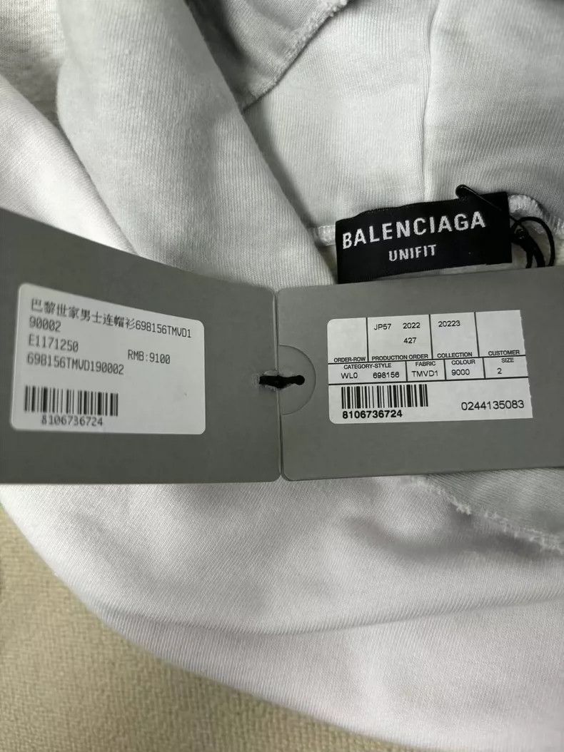 Balenciaga Balenciaga FW22 Upside Down Letter Printed Hooded Sweatshi Size US M / EU 48-50 / 2 - 5 Thumbnail