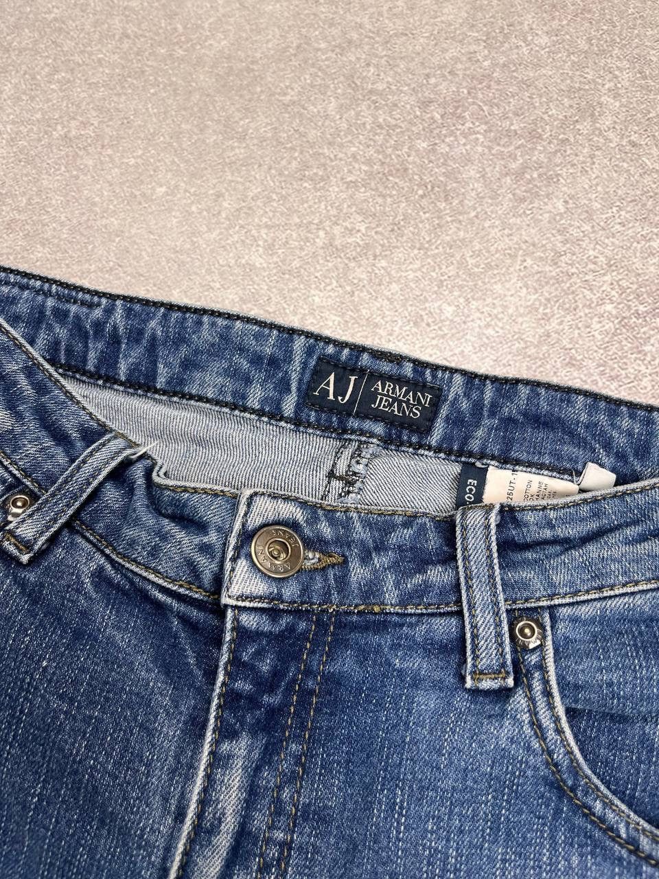 Armani × Vintage Vintage Armani Pocket Logo Baggy Jeans Y2K 31 Size US 31 - 6 Thumbnail