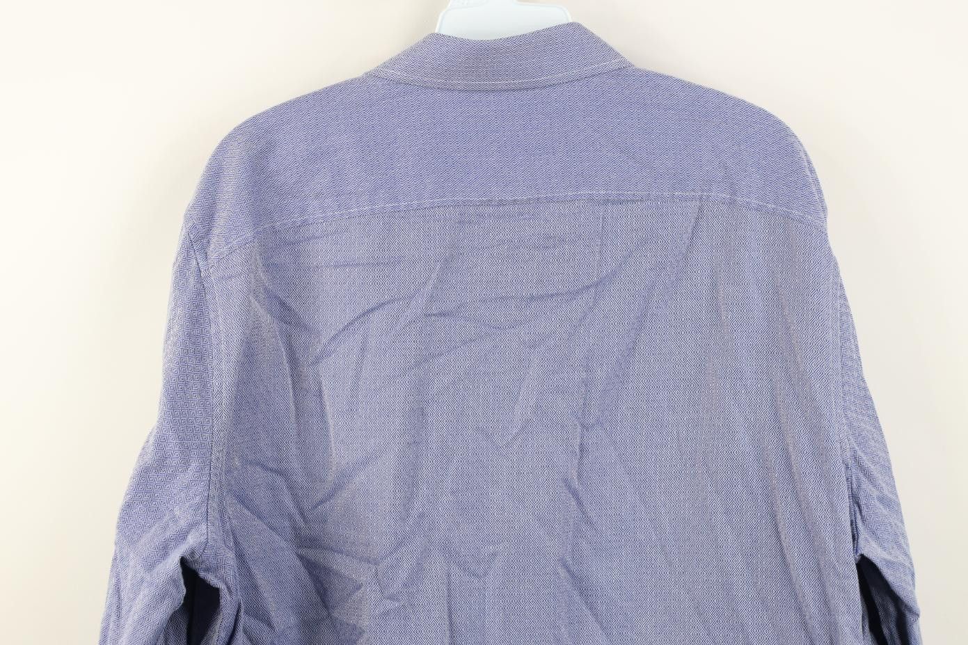 Vintage Y2K Streetwear Geometric Collared Button Shirt Blue Cotton Size US L / EU 52-54 / 3 - 10 Thumbnail