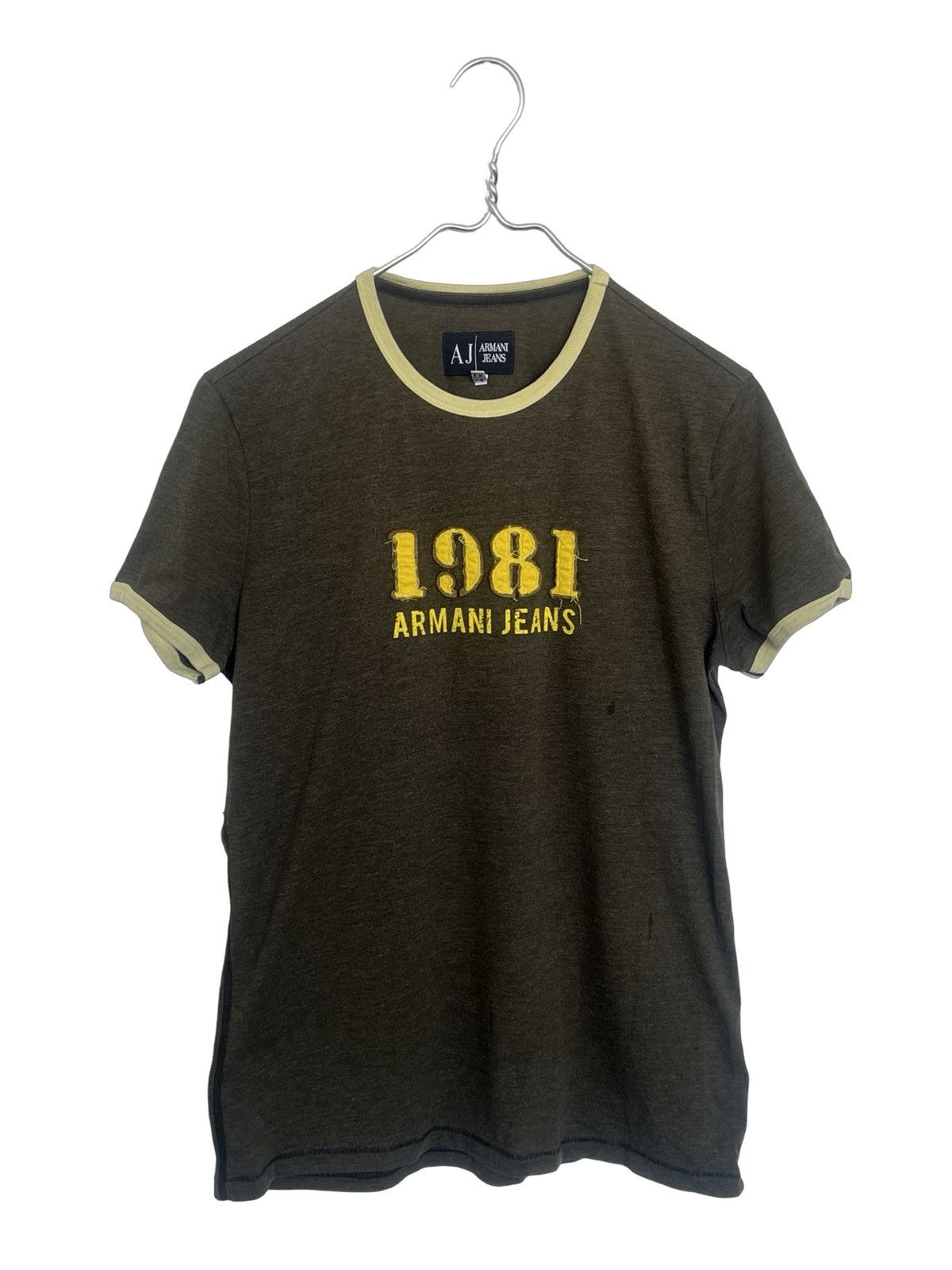 Armani Armani Jeans Olive T-Shirt Size US L / EU 52-54 / 3 - 1 Thumbnail