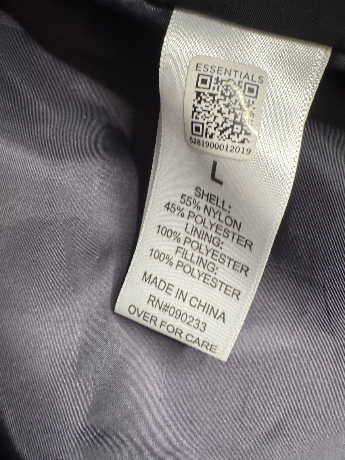 Fear of God Fear of God ESSENTIALS IRIDESCENT Puffer Jacket Size US L / EU 52-54 / 3 - 15 Thumbnail