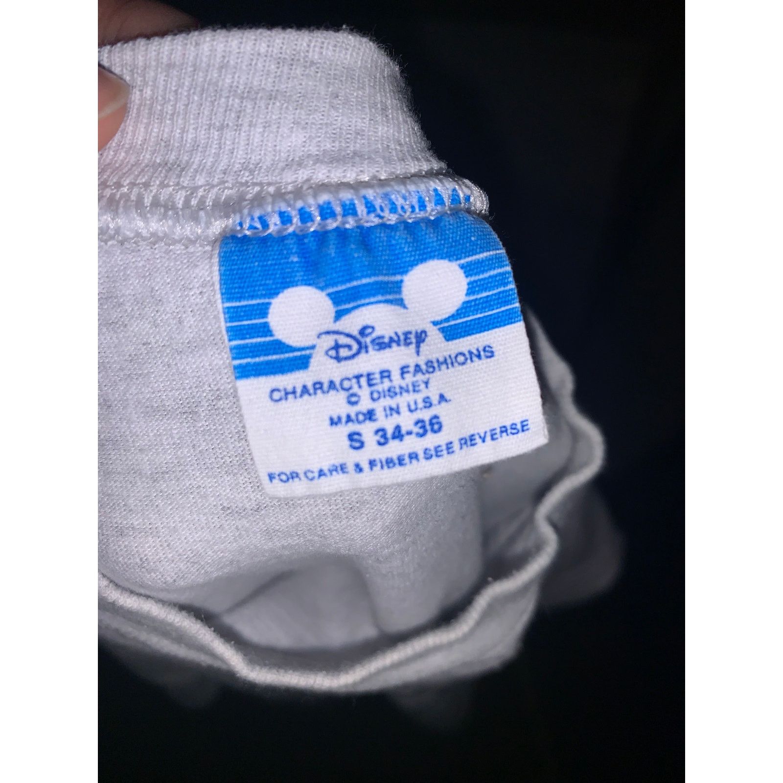Disney × Vintage Walt Disney Mickey Mouse Tee Small Vintage USA Single Stitch Size US S / EU 44-46 / 1 - 10 Thumbnail
