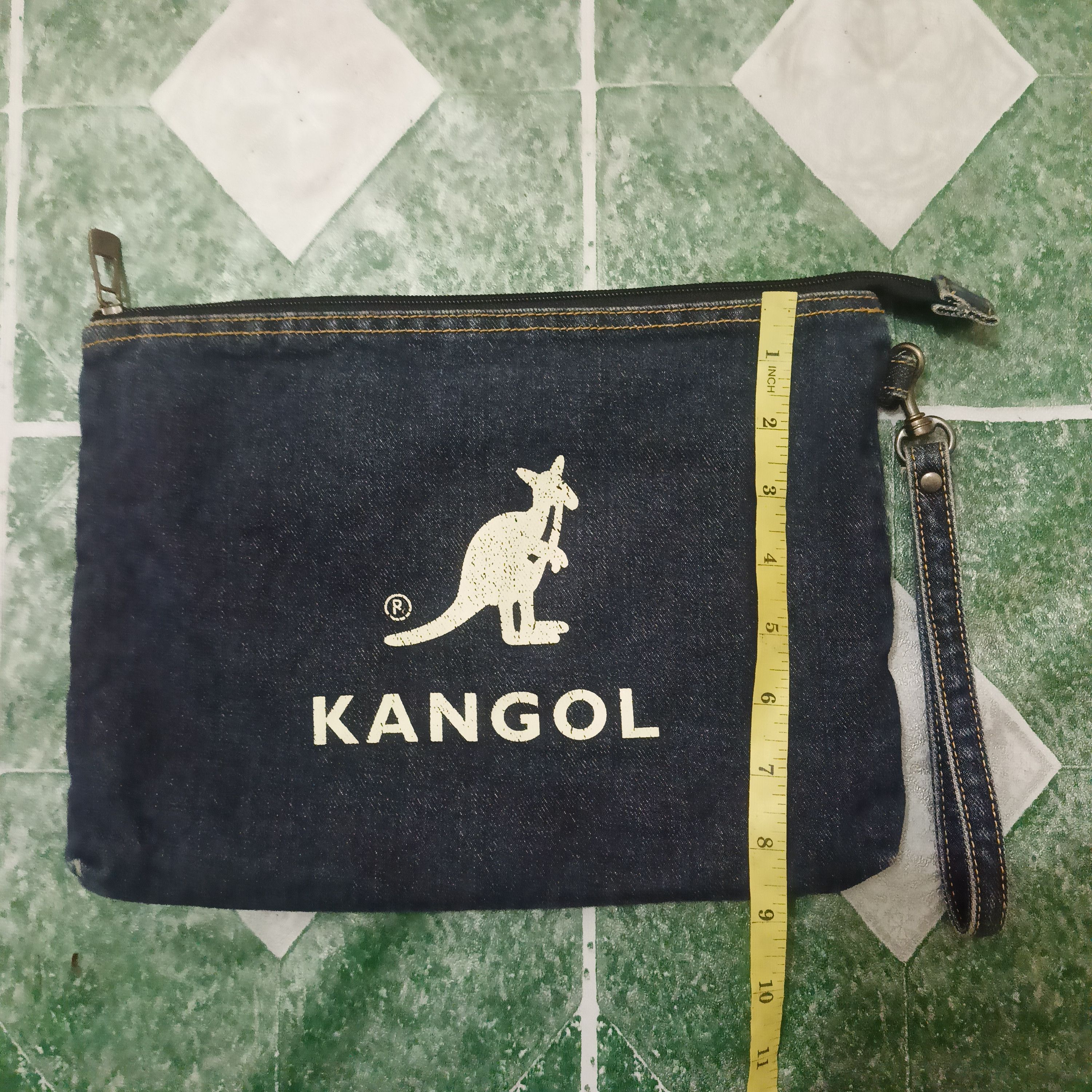 Kangol Kangol Denim design eco friendly clutch bag Size ONE SIZE - 15 Thumbnail