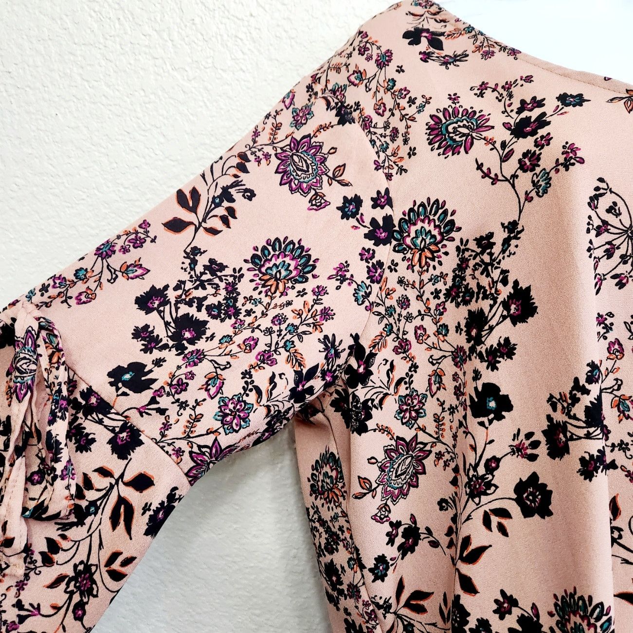 Other Liberty Love Multicolor Floral Bell Sleeve Top 2XL Plus Size XXL / US 16-18 / IT 52-54 - 4 Thumbnail