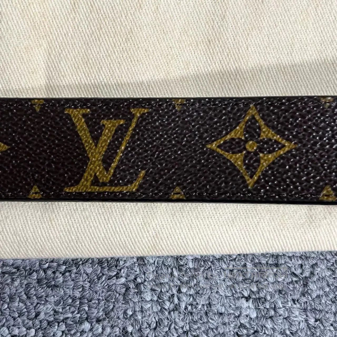 Louis Vuitton Louis Vuitton Brown Monogram Leather Belt. Size ONE SIZE - 4 Thumbnail