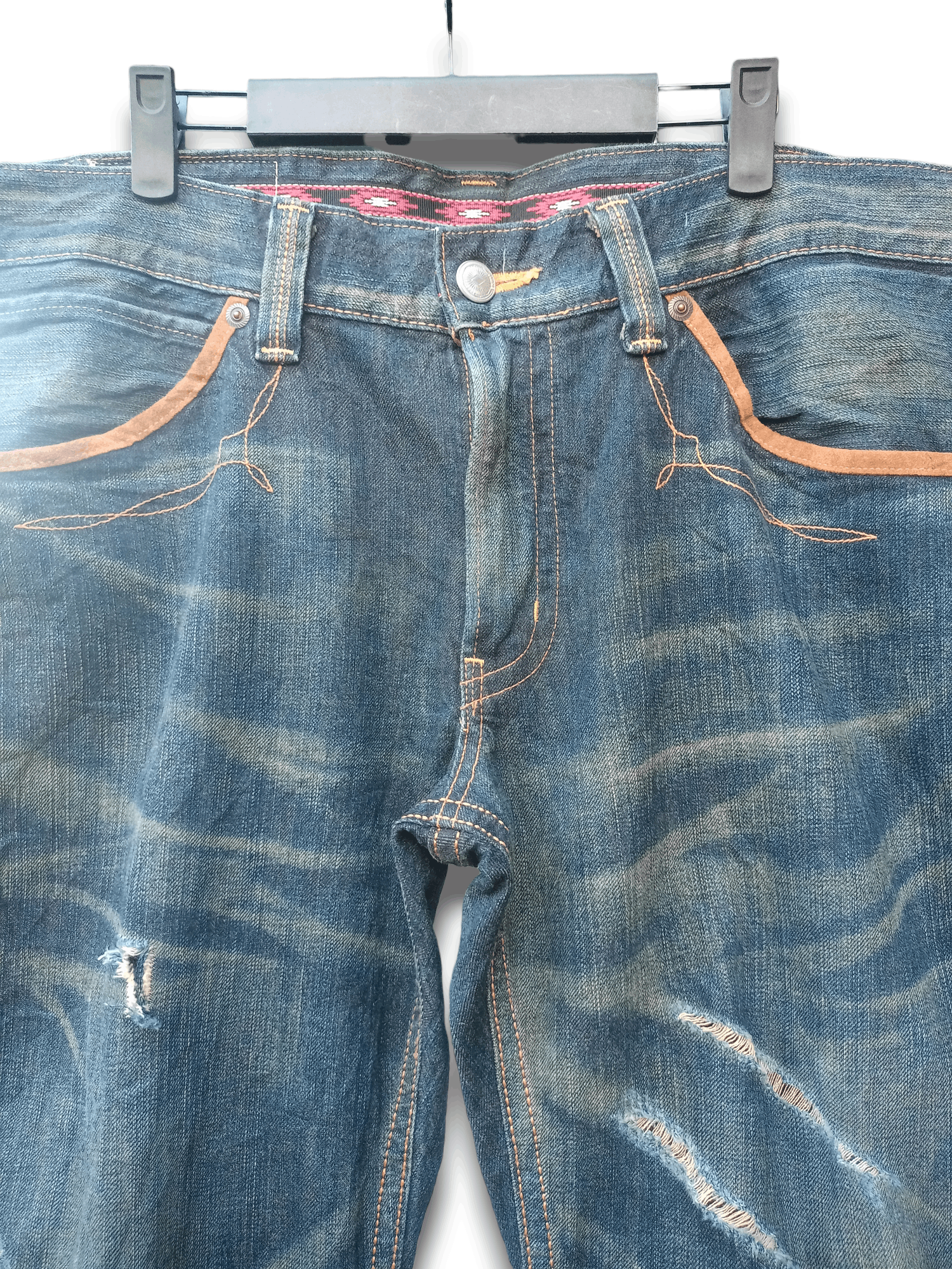 Edwin × Japanese Brand Exclusive Vintage Japan Edwin XV Distressed Baggy Jeans Size US 38 / EU 54 - 4 Thumbnail