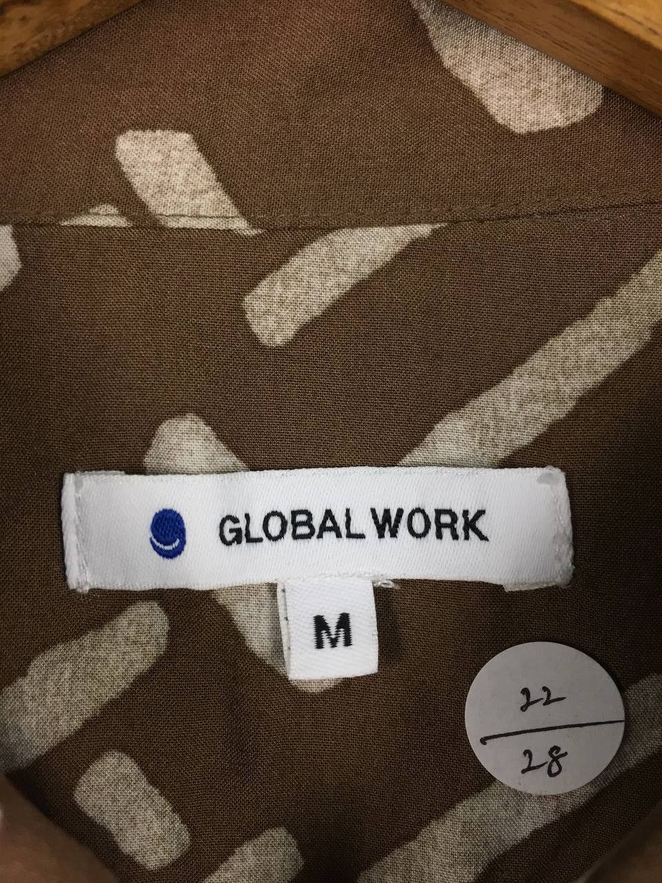 Global Work Global Work Abstract Brushstroke Rayon Camp Collar Shirt Size US M / EU 48-50 / 2 - 7 Thumbnail