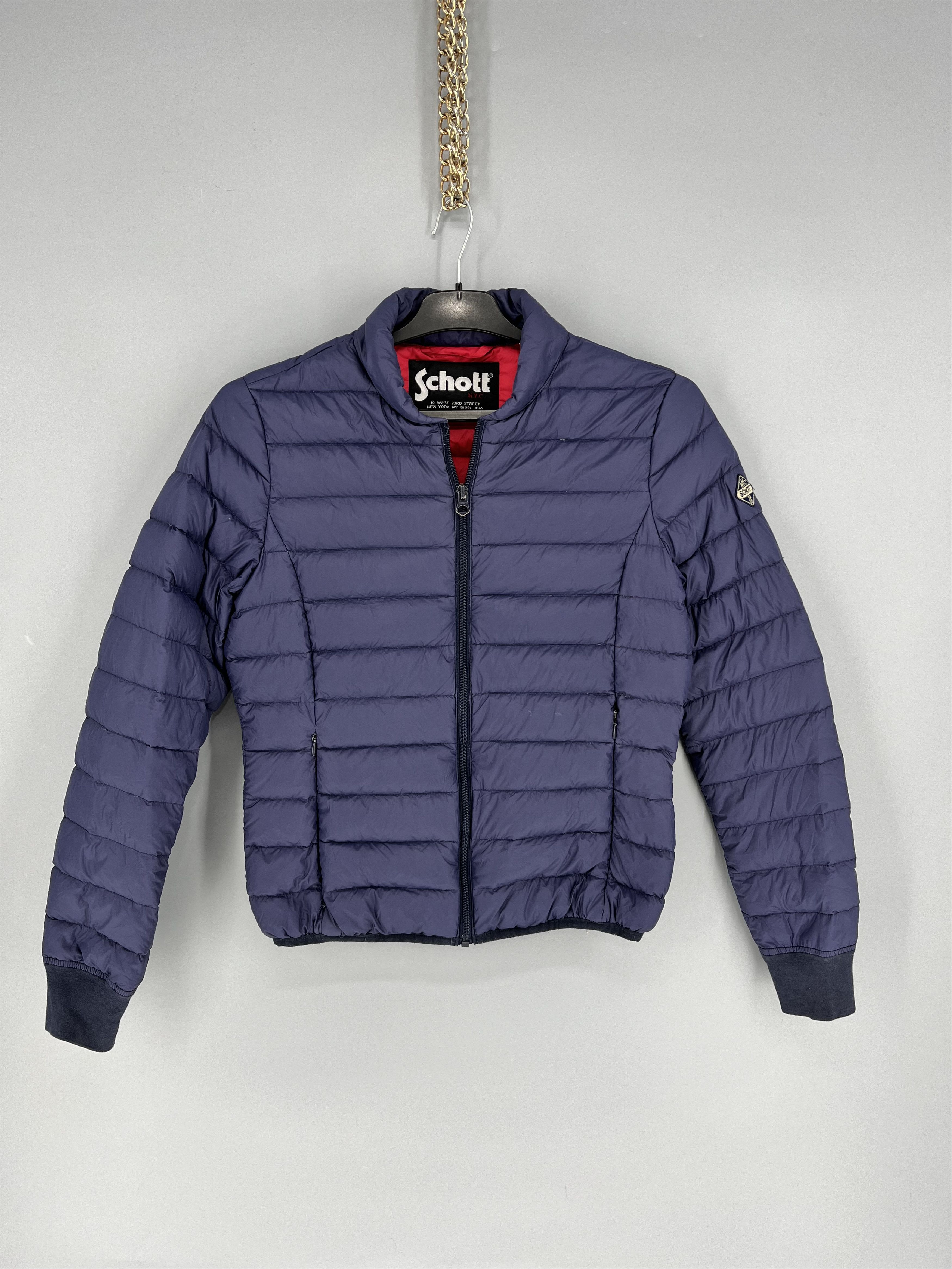 Schott Vintage Schott Down Womens Jacket - Navy Size S Size S / US 4 / IT 40 - 1 Thumbnail