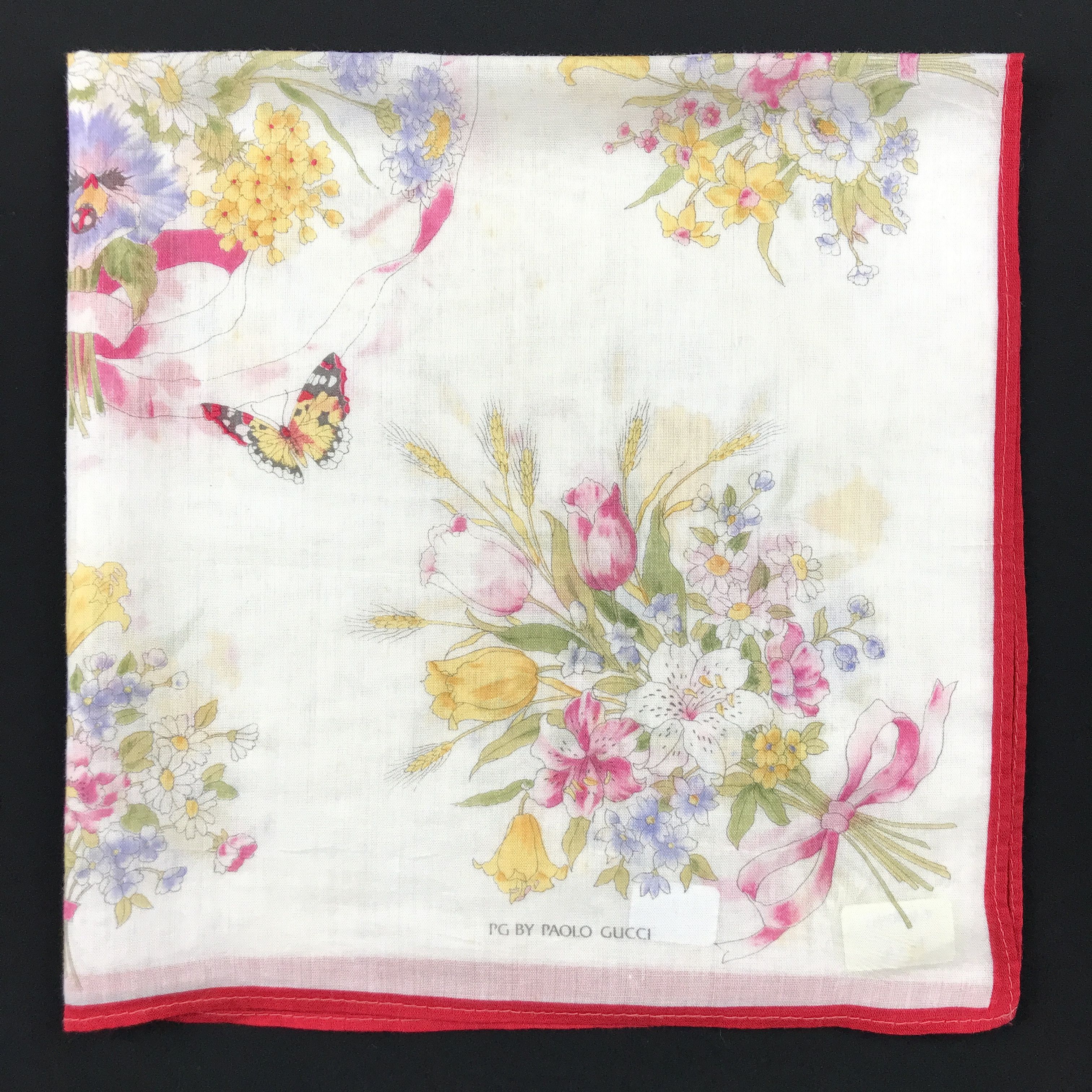 Paolo Gucci × Vintage Vintage Paolo Gucci Bandana Neckerchief Handkerchief Size ONE SIZE - 2 Thumbnail