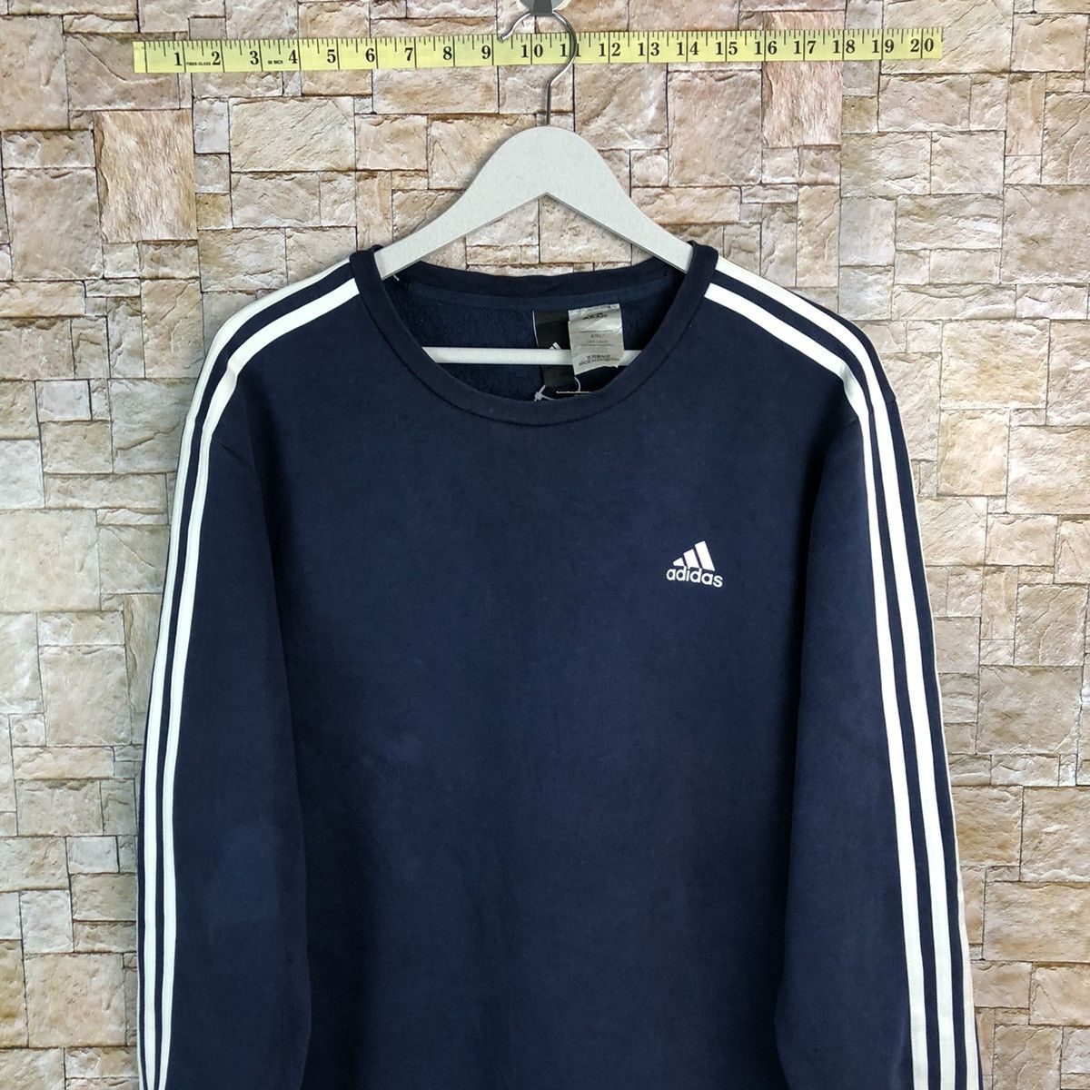 Adidas Adidas 3 stripe Dark Blue Sweatshirt #A250 Size US L / EU 52-54 / 3 - 2 Thumbnail