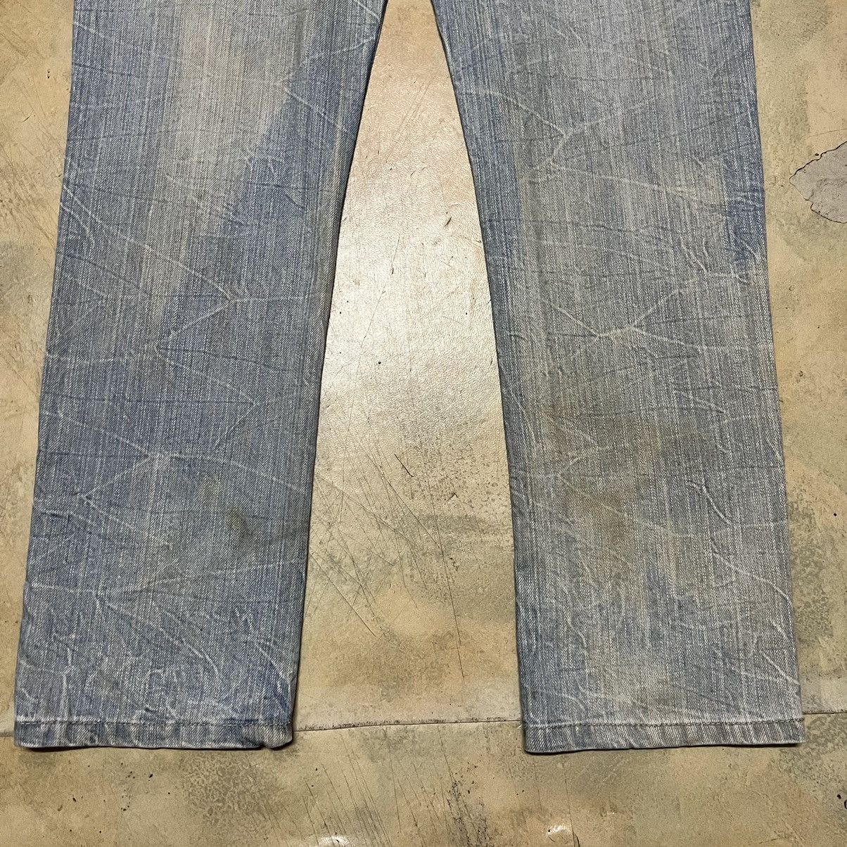 Japanese Brand Japanese Brand Double Waist Distressed Denim Jeans Size US 29 - 17 Thumbnail