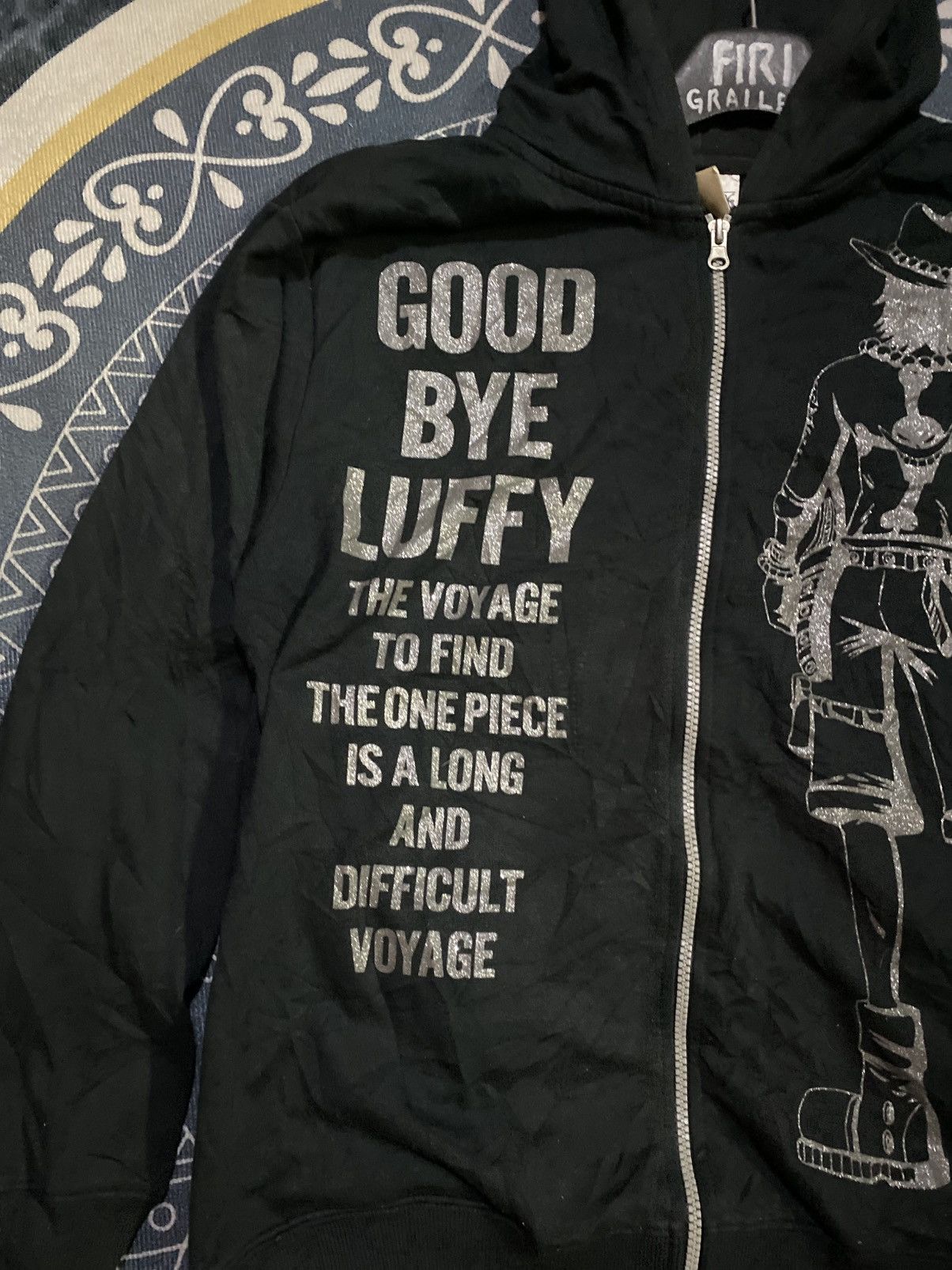 Anime × Japanese Brand One Piece - Portgas D. Ace big whitebeard pirate logos Size US L / EU 52-54 / 3 - 4 Thumbnail