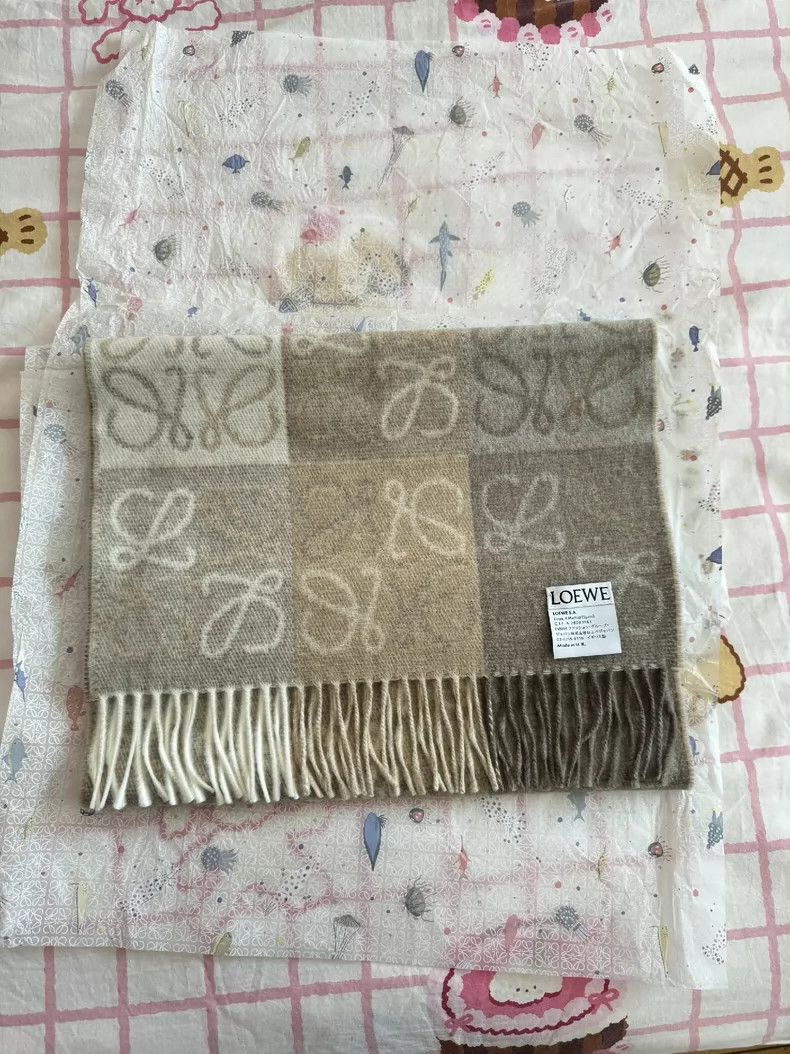 Loewe LOEWE Classic checkered scarf Size ONE SIZE - 2 Thumbnail