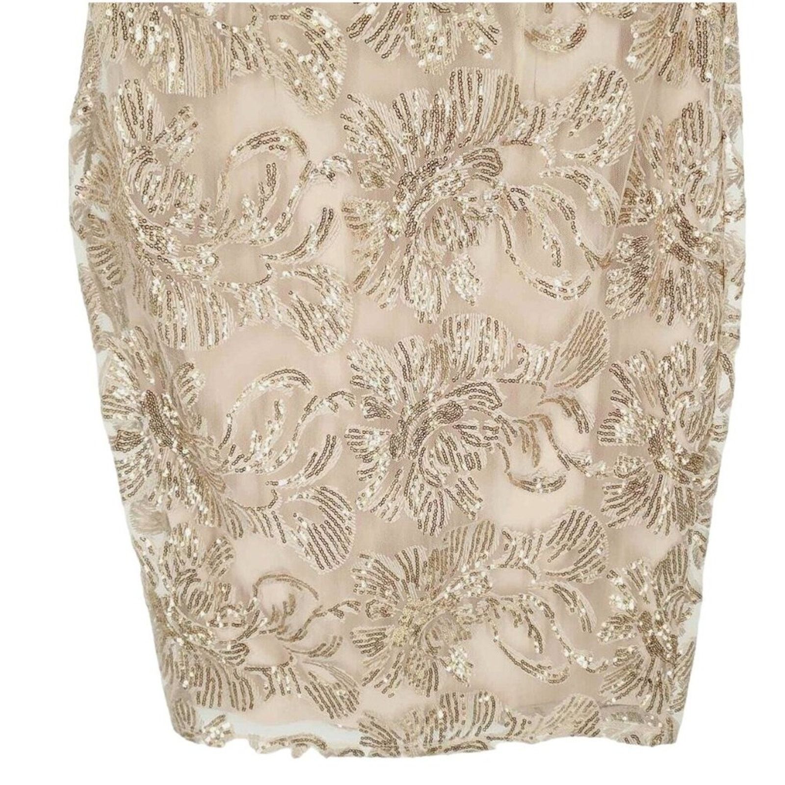Emiliano Rinaldi Marina Rinaldi Sequin Embroidered Cocktail Sheath Dress 10 Size L / US 10 / IT 46 - 15 Thumbnail