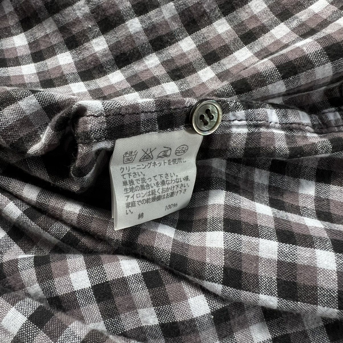 Final Home Final Home by Issey Miyake Gingham Long Sleeve Shirt Size US M / EU 48-50 / 2 - 5 Thumbnail