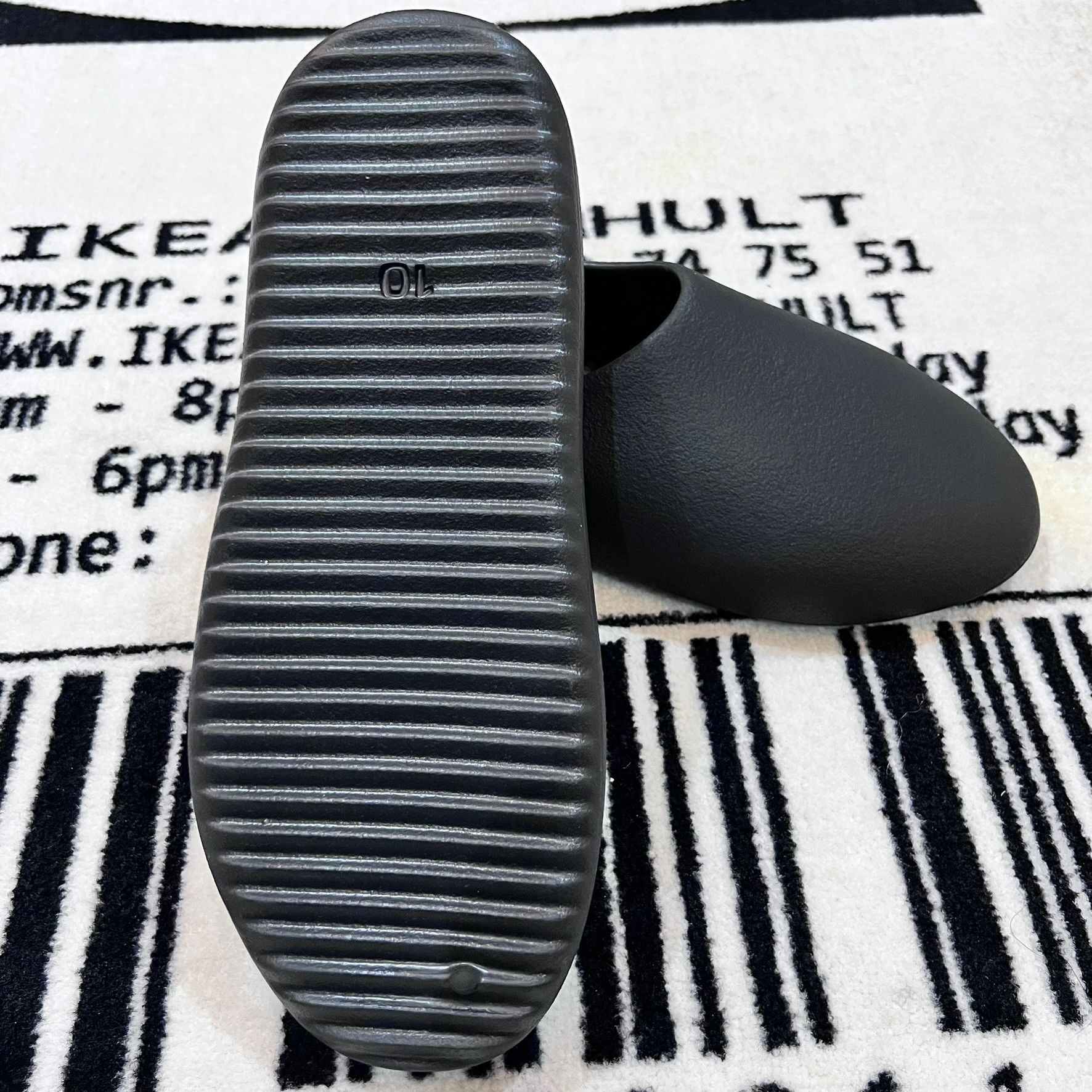 Yeezy Yeezy Rubber Slip On Shoes - Black Size 10us. Size US 10 / EU 43 - 7 Thumbnail