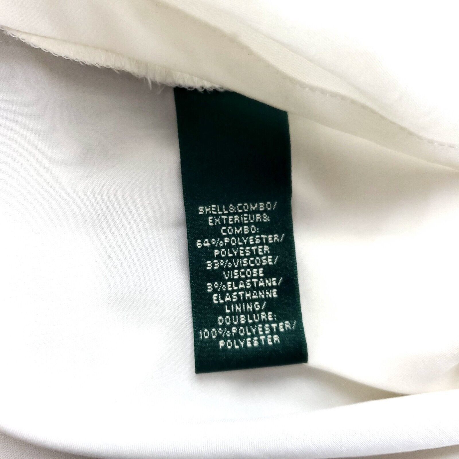 Lauren Ralph Lauren Lauren Ralph Lauren Size 4 Black White Sheath Dress Polyeste Size S / US 4 / IT 40 - 7 Thumbnail