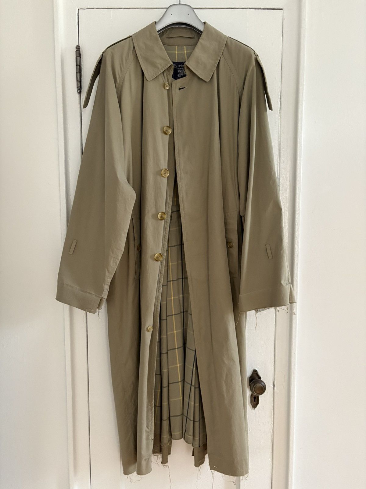 Burberry Vintage Deconstructed Burberry Trench Coat Size US L / EU 52-54 / 3 - 4 Thumbnail
