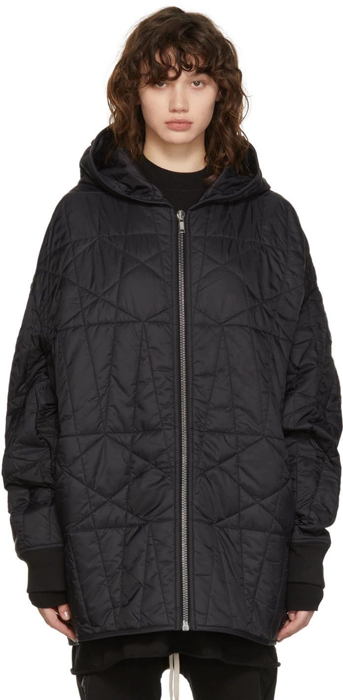 Rick Owens Rick Owens Drkshdw Black Zip Front Peter Jacket Size US XXL / EU 58 / 5 - 10 Thumbnail