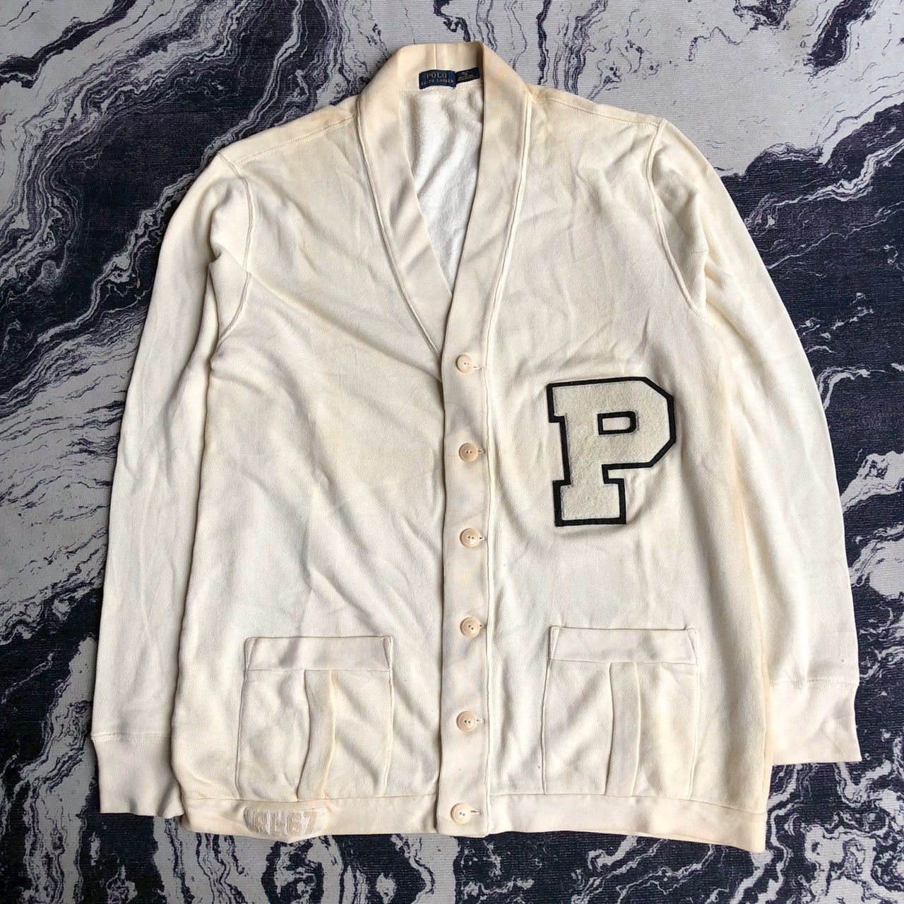 Polo Ralph Lauren Vintage Polo Ralph Lauren RL67 Varsity Cardigan Size US XL / EU 56 / 4 - 1 Thumbnail