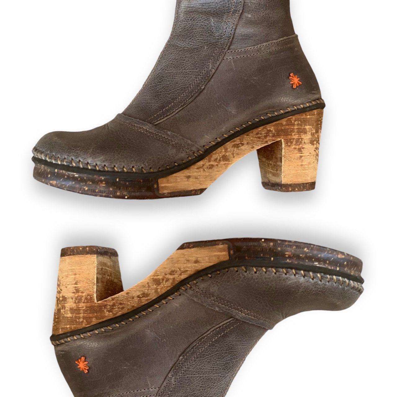 Designer × Vintage Iconic Art Company rare Vintage 90s Leather Platform Boots Size US 5 / IT 35 - 9 Thumbnail