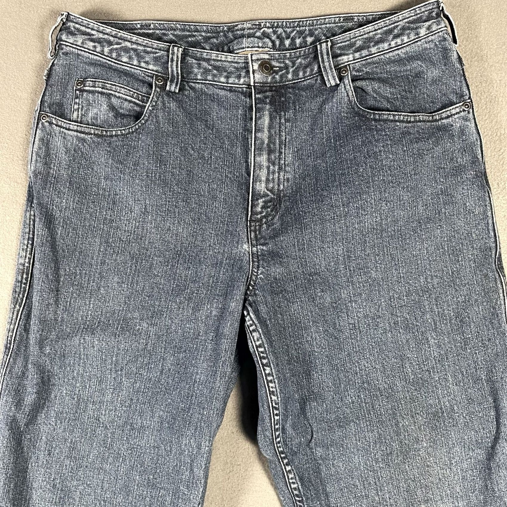 Duluth Trading Company Duluth Trading Company Jeans Womens 12x32 Blue Medium Wash Denim Bootcut Cowgirl Size 34" / US 12 / IT 48 - 2 Thumbnail