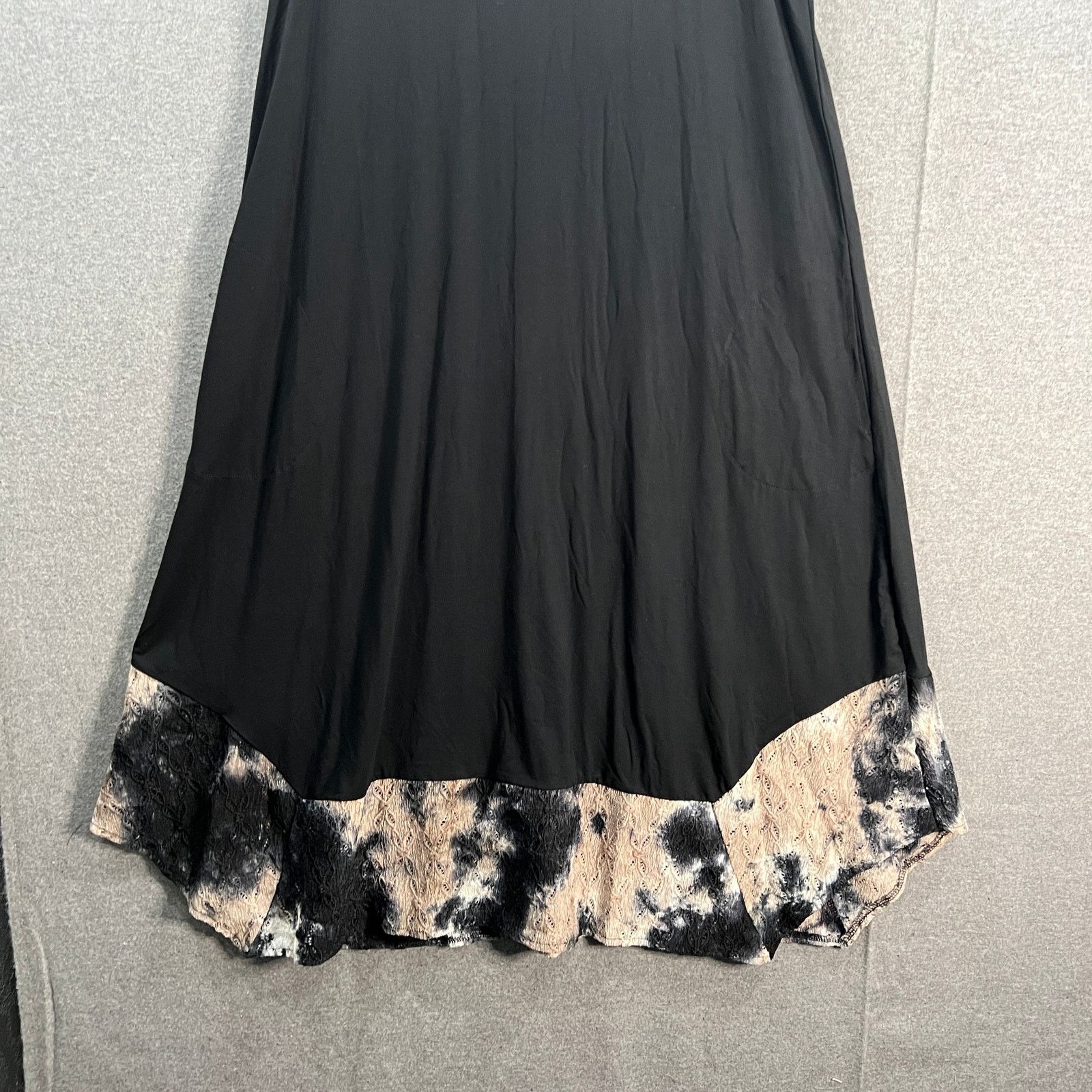 Other LOGO by Lori Goldstein Petite Rayon Dress with Tie-Dye Hem Size S / US 4 / IT 40 - 5 Thumbnail