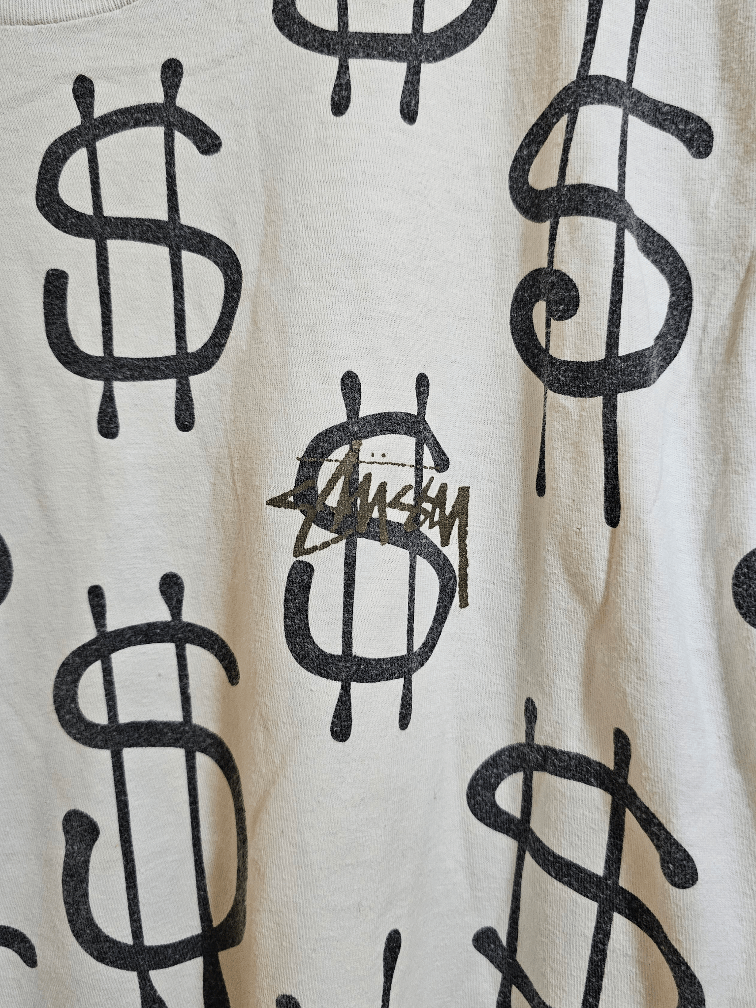 Stussy Stussy Dollar Signs AOP Tee Size US M / EU 48-50 / 2 - 2 Thumbnail
