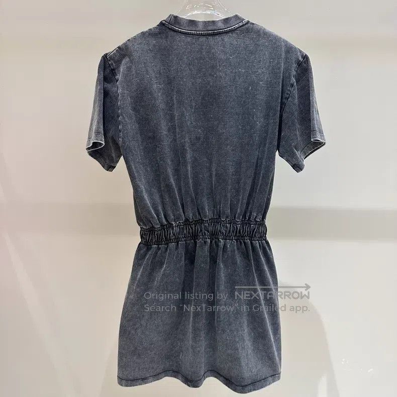 Louis Vuitton Louis Vuitton Women's grey washed and worn-in waist dress Size S / US 4 / IT 40 - 2 Thumbnail