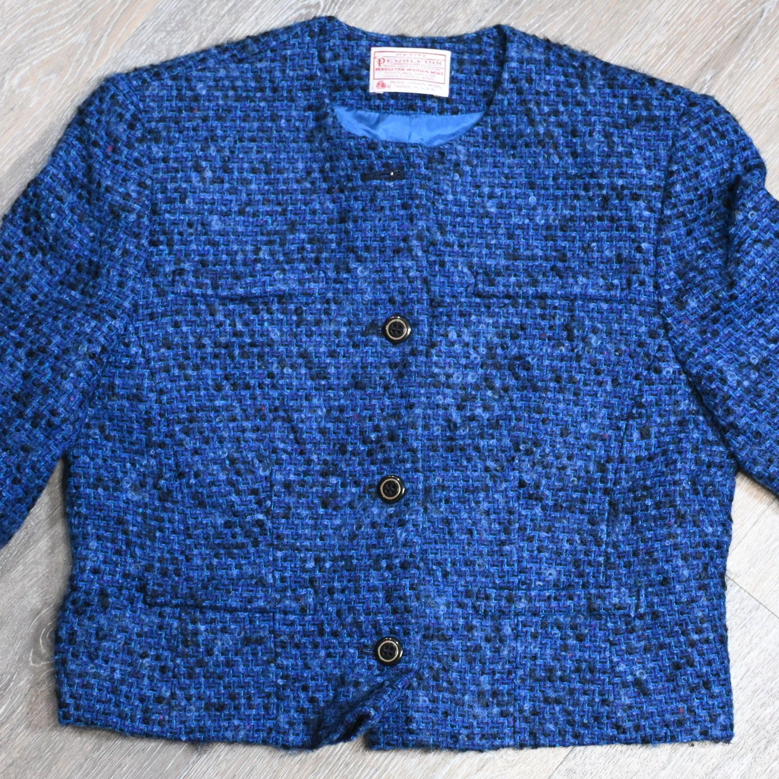 Pendleton Pendleton Wool Jacket Blue (MADE IN USA) Women's Small Size S / US 4 / IT 40 - 2 Thumbnail