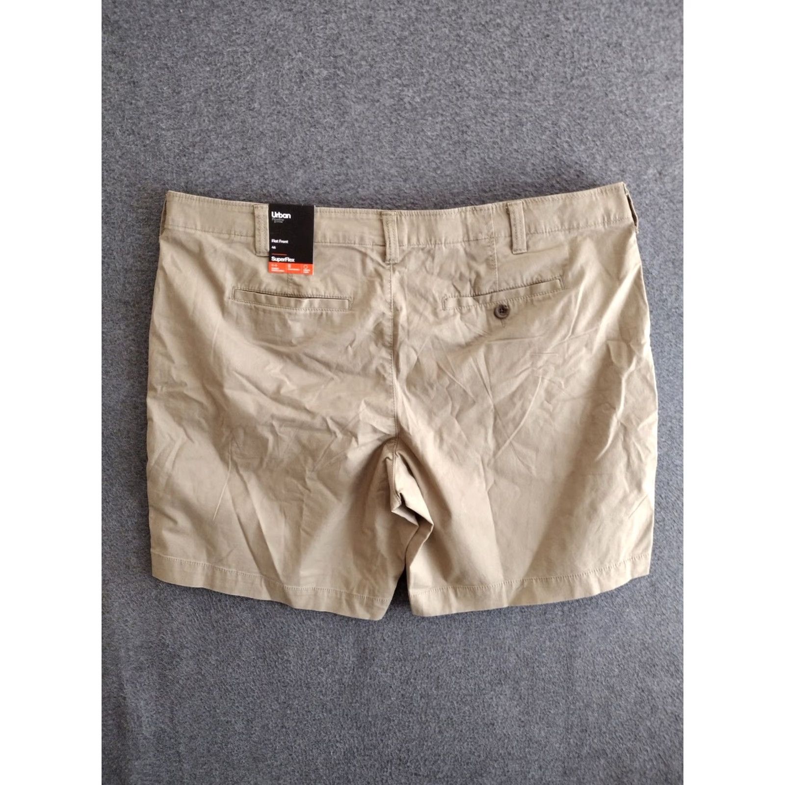 Vintage VINTAGE Urban Pipeline Flat Front Super Men Flex Hits At Knee Shorts Khaki 46 Size US 30 / EU 46 - 2 Thumbnail