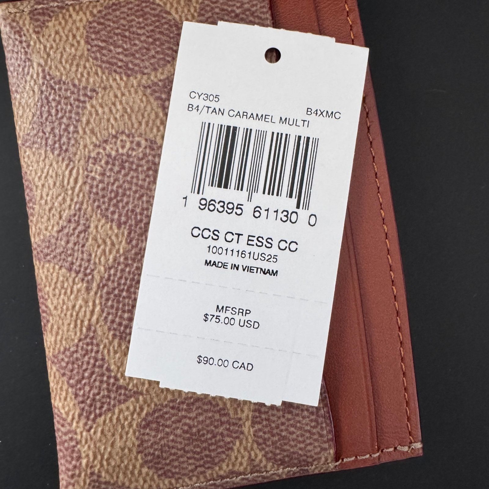 Coach Coach Holiday Essential Card Case In Signature Canvas Size ONE SIZE - 4 Thumbnail