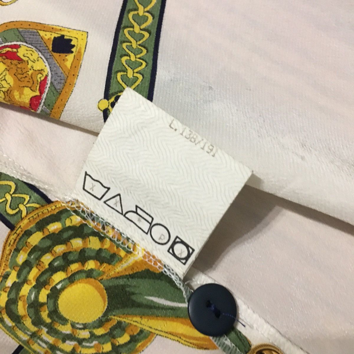 Other MADELEINE Silk Designer Hermes Print Blouse EU40 IT44 Size M / US 6-8 / IT 42-44 - 16 Thumbnail