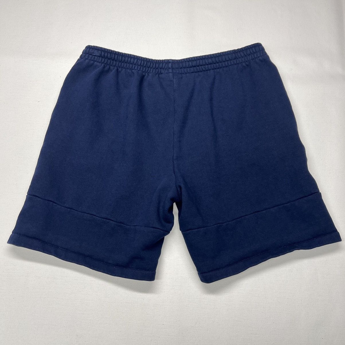 Lacoste Lacoste Sweat Shorts Blue Stripe Letter Logo Navy Drawstring Size US 36 / EU 52 - 10 Thumbnail