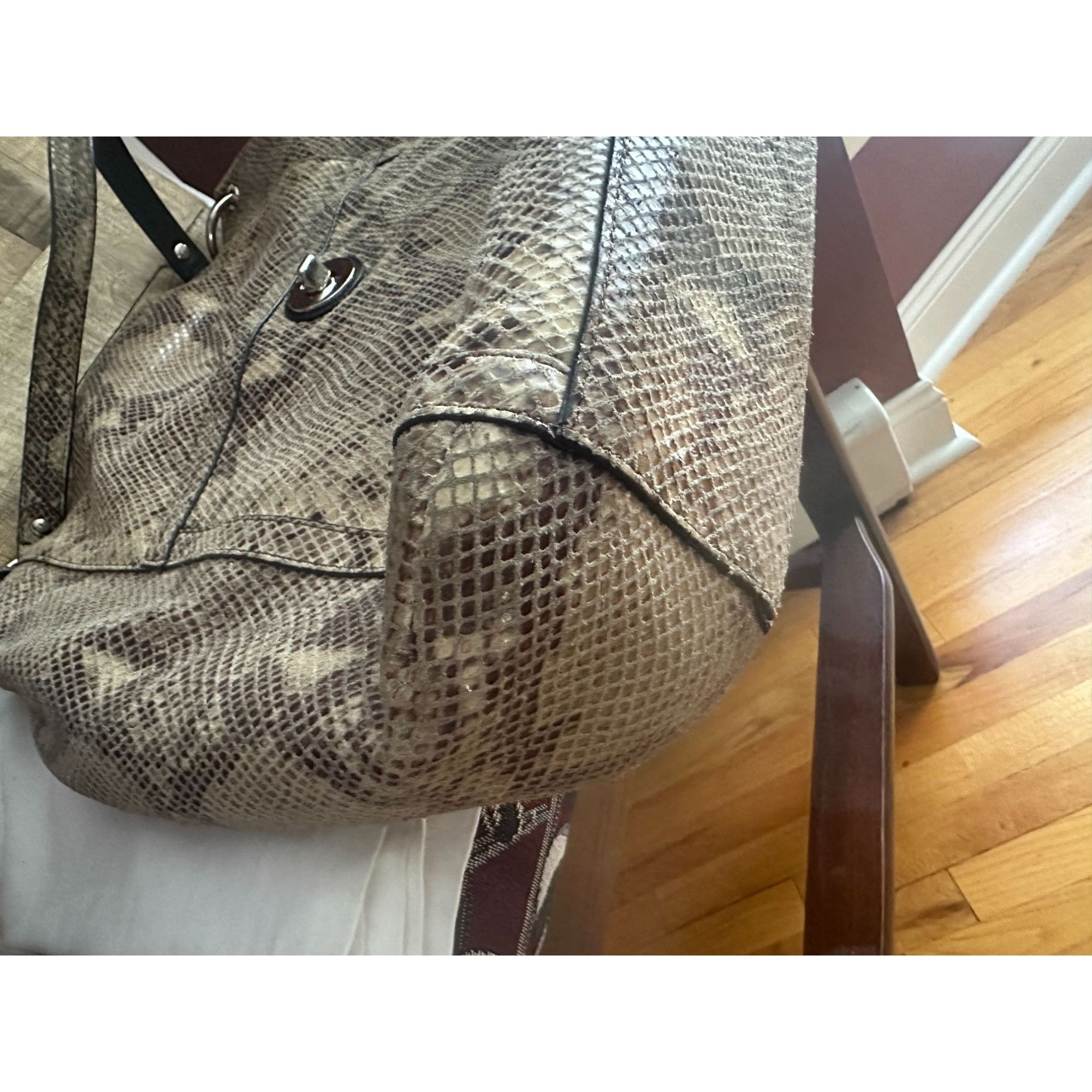 Coach COACH F24383 beige/brown PARK PYTHON HOBO Size ONE SIZE - 9 Thumbnail