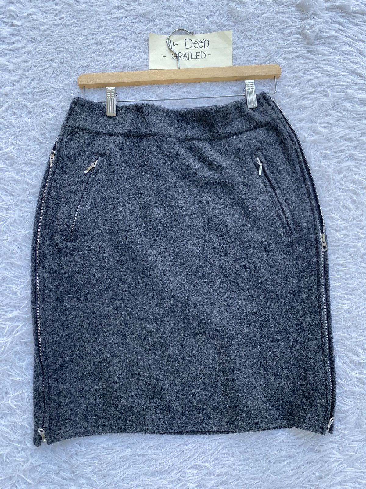 Issey Miyake Rare ZUCCA by Issey Miyake Wool Midi Skirt Size 29" - 5 Thumbnail