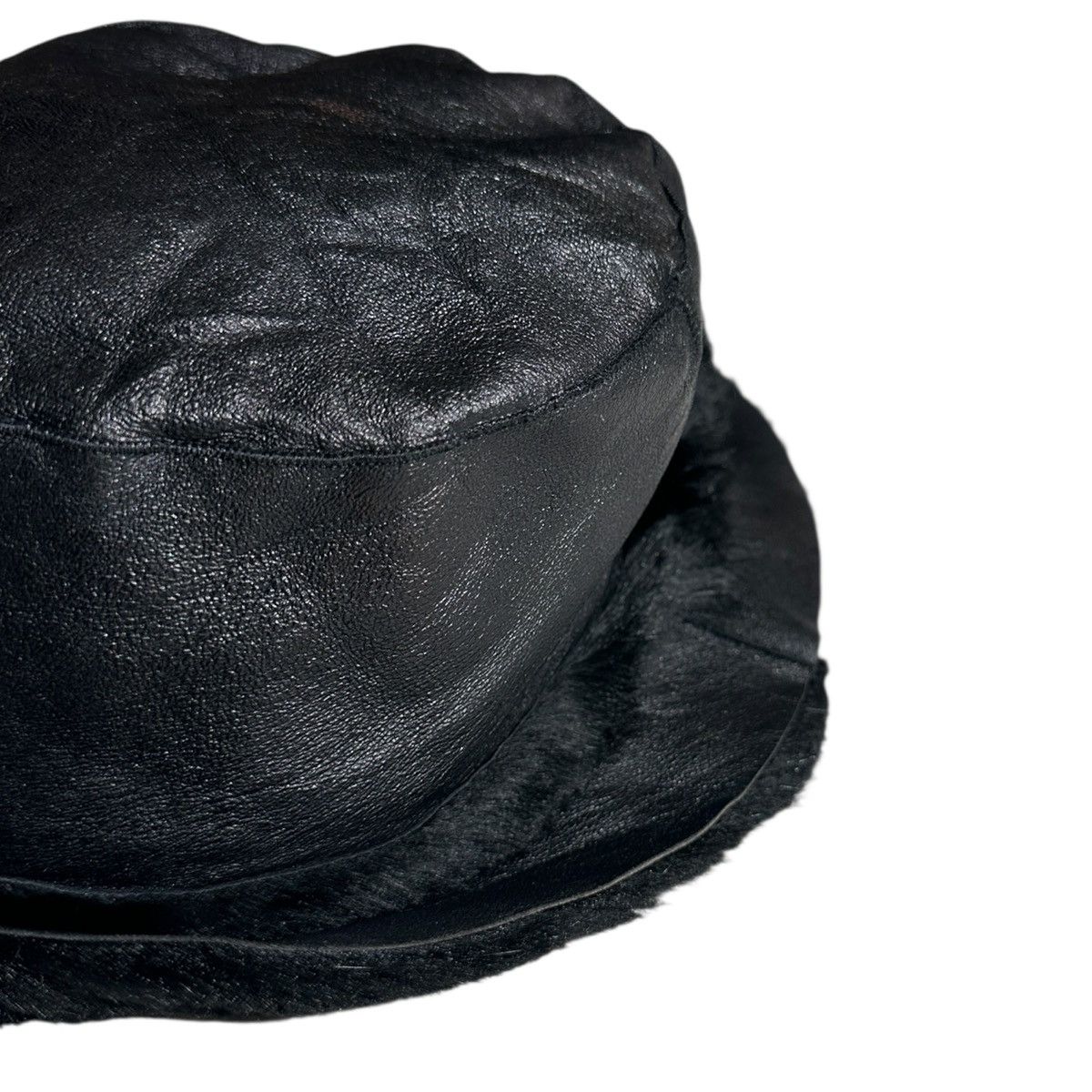 Ann Demeulemeester Genuine leather and fur bucket hat Size ONE SIZE - 2 Thumbnail