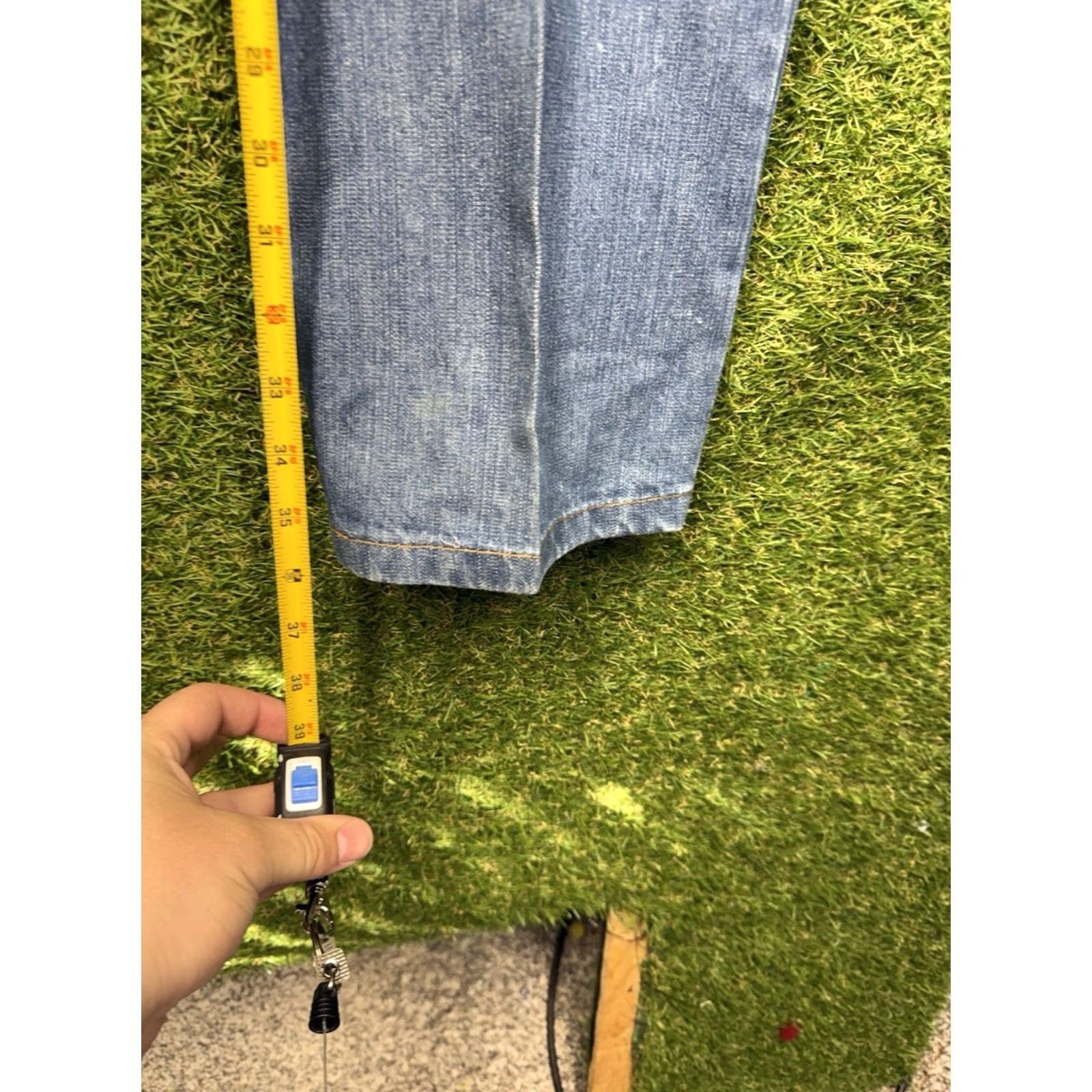 Rocawear Rocawear Jeans Baggy Mens 36 Blue Denim 90s Grunge Y2K Jnco Southpole Wide-Leg Vintage 5-Pocket Relaxed Jeans Mens Size US 36 / EU 52 - 4 Thumbnail
