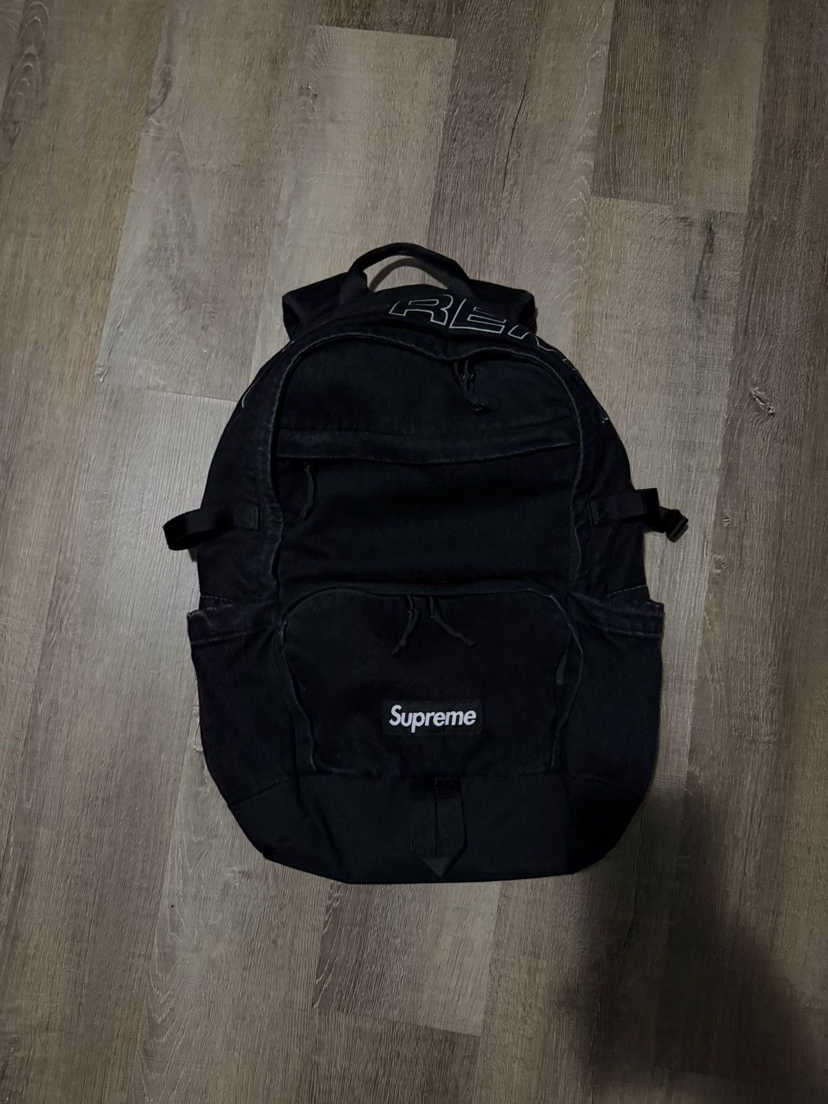B.B. Simon × Supreme Supreme B.B. Simon Studded Denim Backpack in