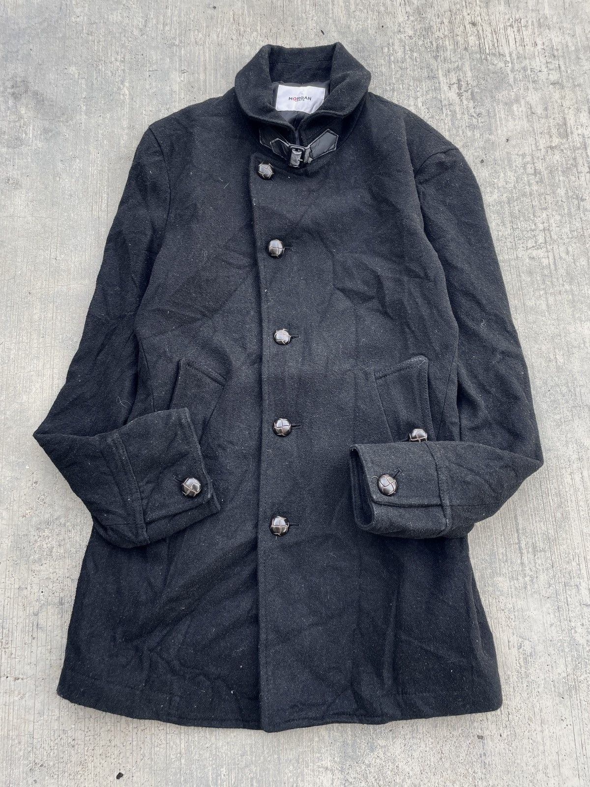 Morgan Homme 2000s JAPANESE BRAND MORGAN HOMME WOOL COAT Size US S / EU 44-46 / 1 - 2 Thumbnail