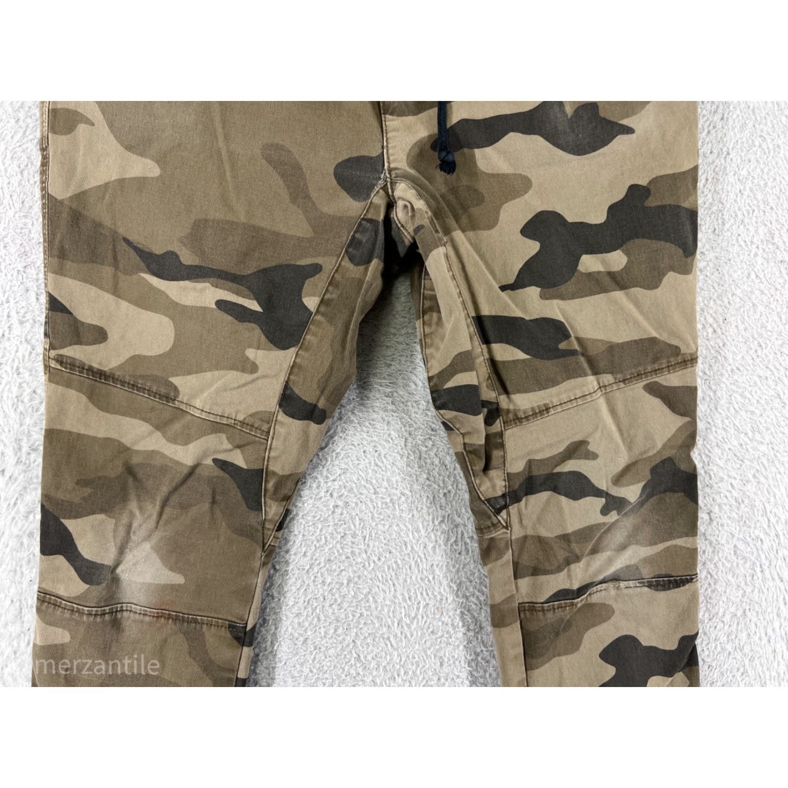 Vintage Divided Womens Cargo Pants 30 Brown Woodland Camouflage Cotton Canvas Inseam 26" Regular Tapered Size 30" / US 8 / IT 44 - 6 Thumbnail