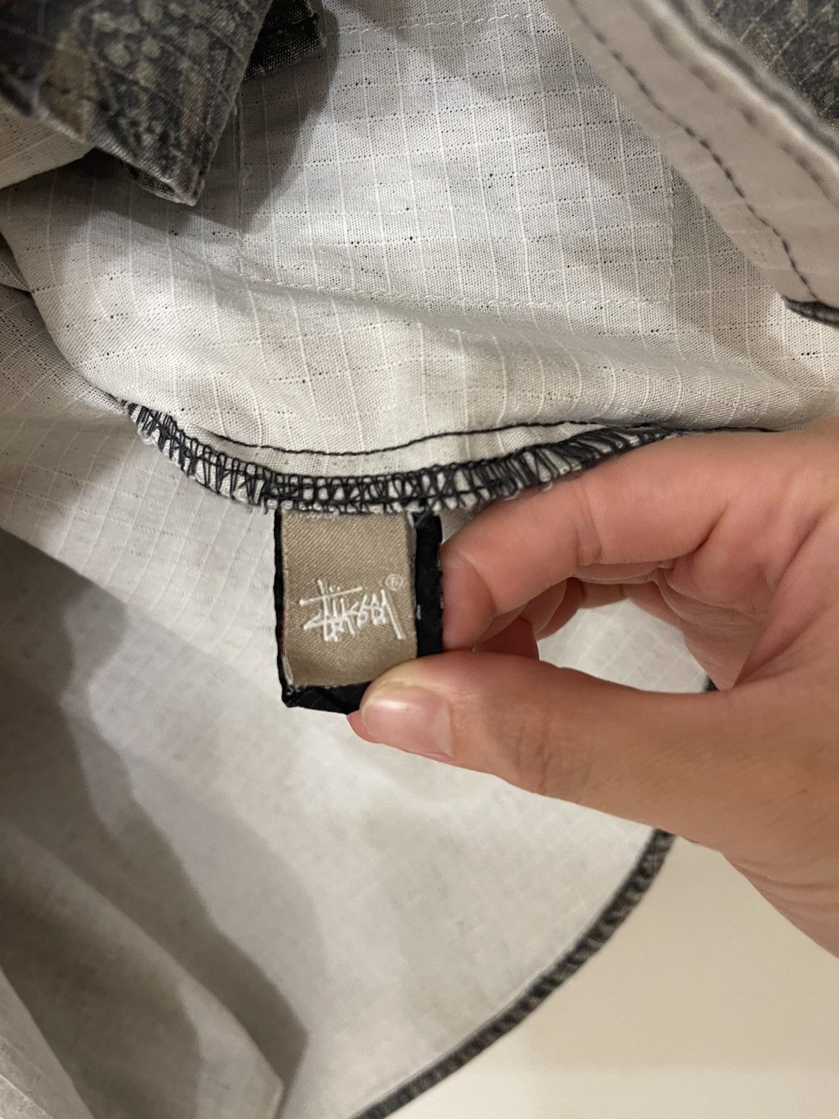 Stussy STUSSY BUTTON UP DENIM LIGHT JACKET SIZE MEDIUM GREY Size US M / EU 48-50 / 2 - 4 Thumbnail
