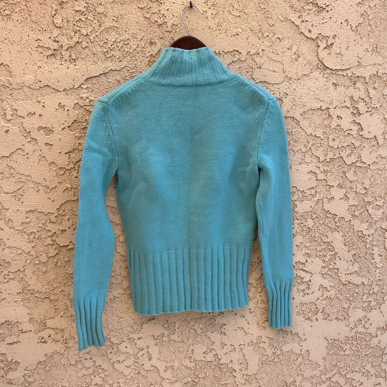 ESCADA Monogram Merino Wool Turtle Neck Size Medium