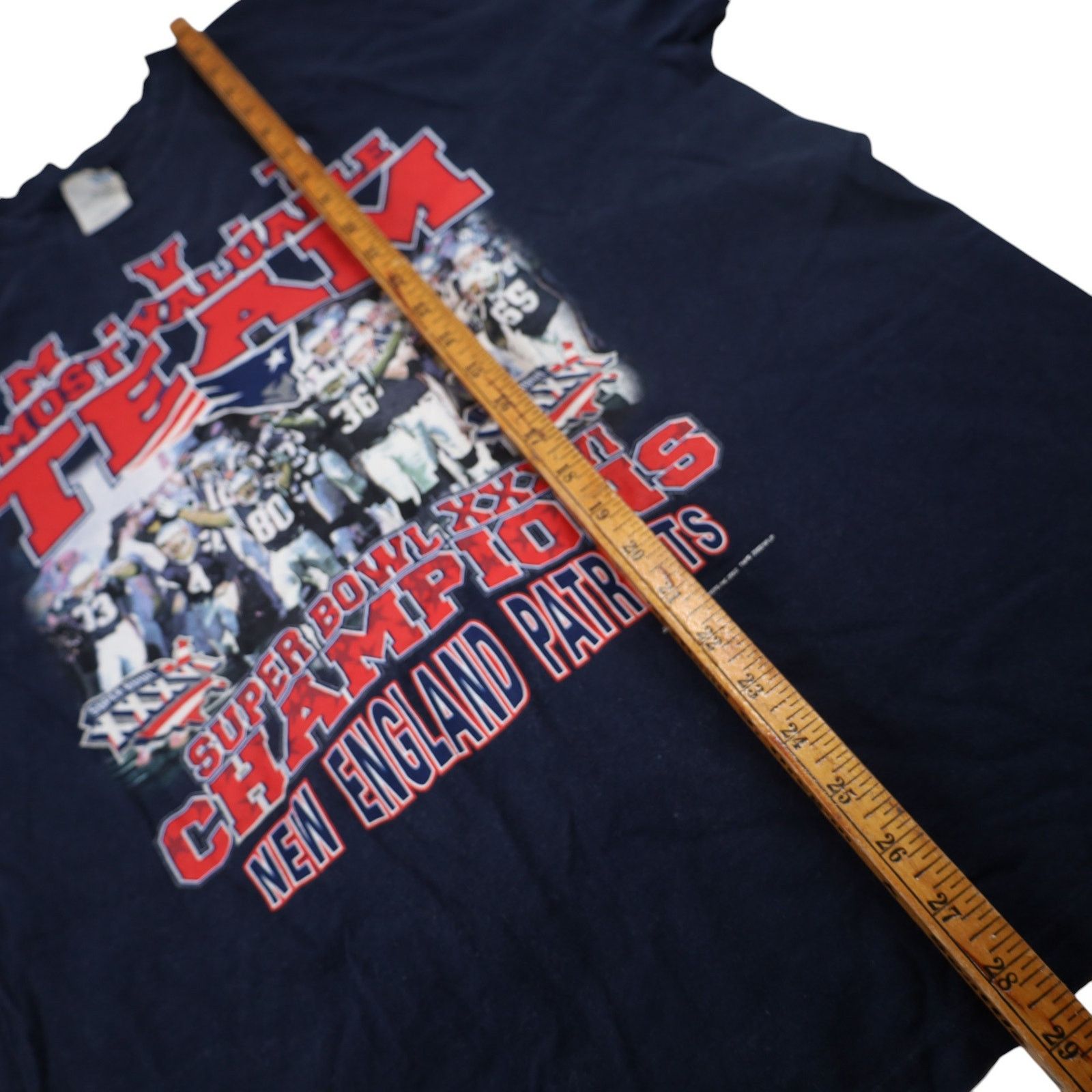 NFL × Vintage VTG Y2k New England Patriots Superbowl Champions Graphic T Size US XL / EU 56 / 4 - 8 Thumbnail