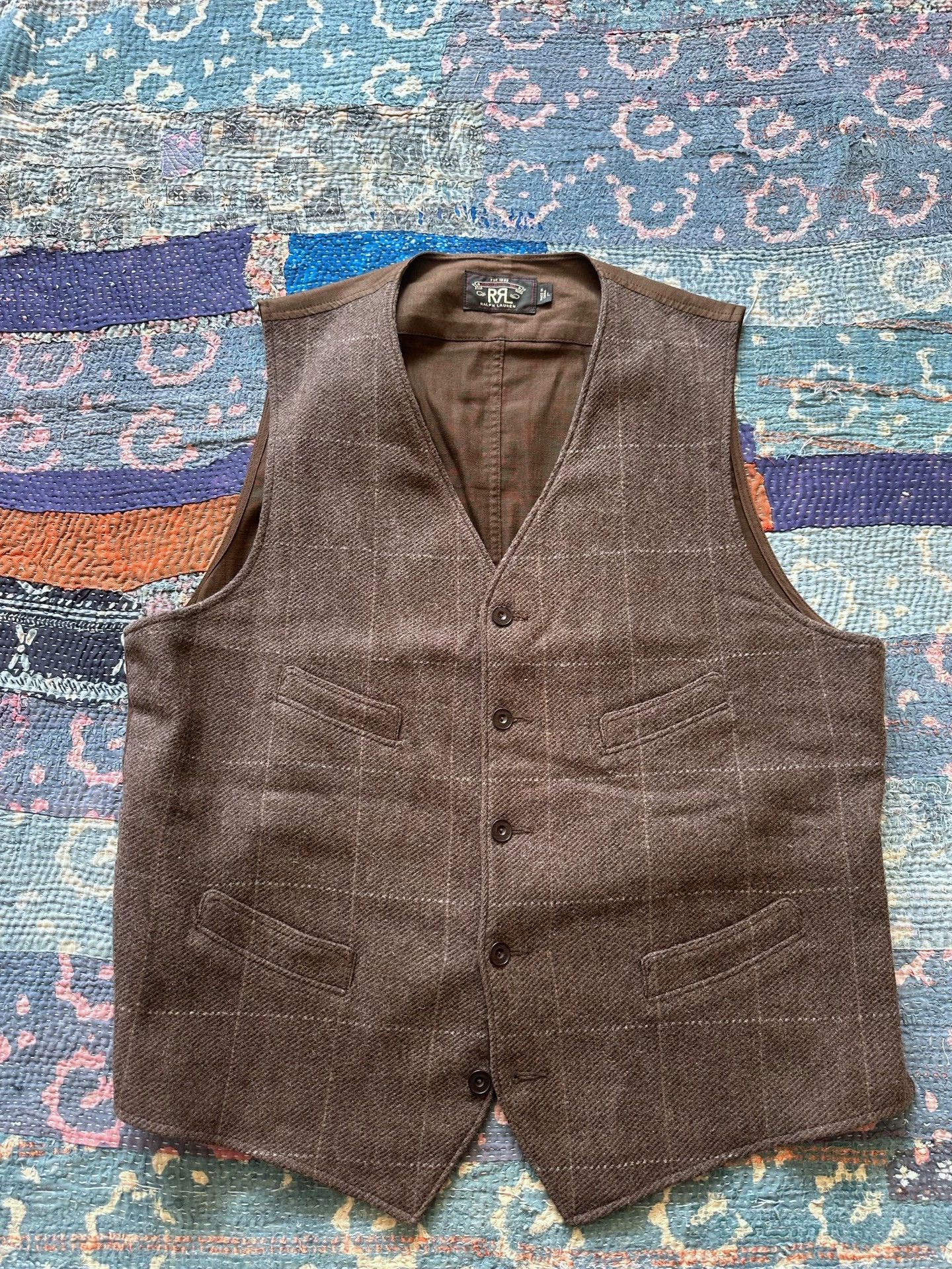 RRL Ralph Lauren RRL Plaid Vest L Like New Size US L / EU 52-54 / 3 - 1 Thumbnail